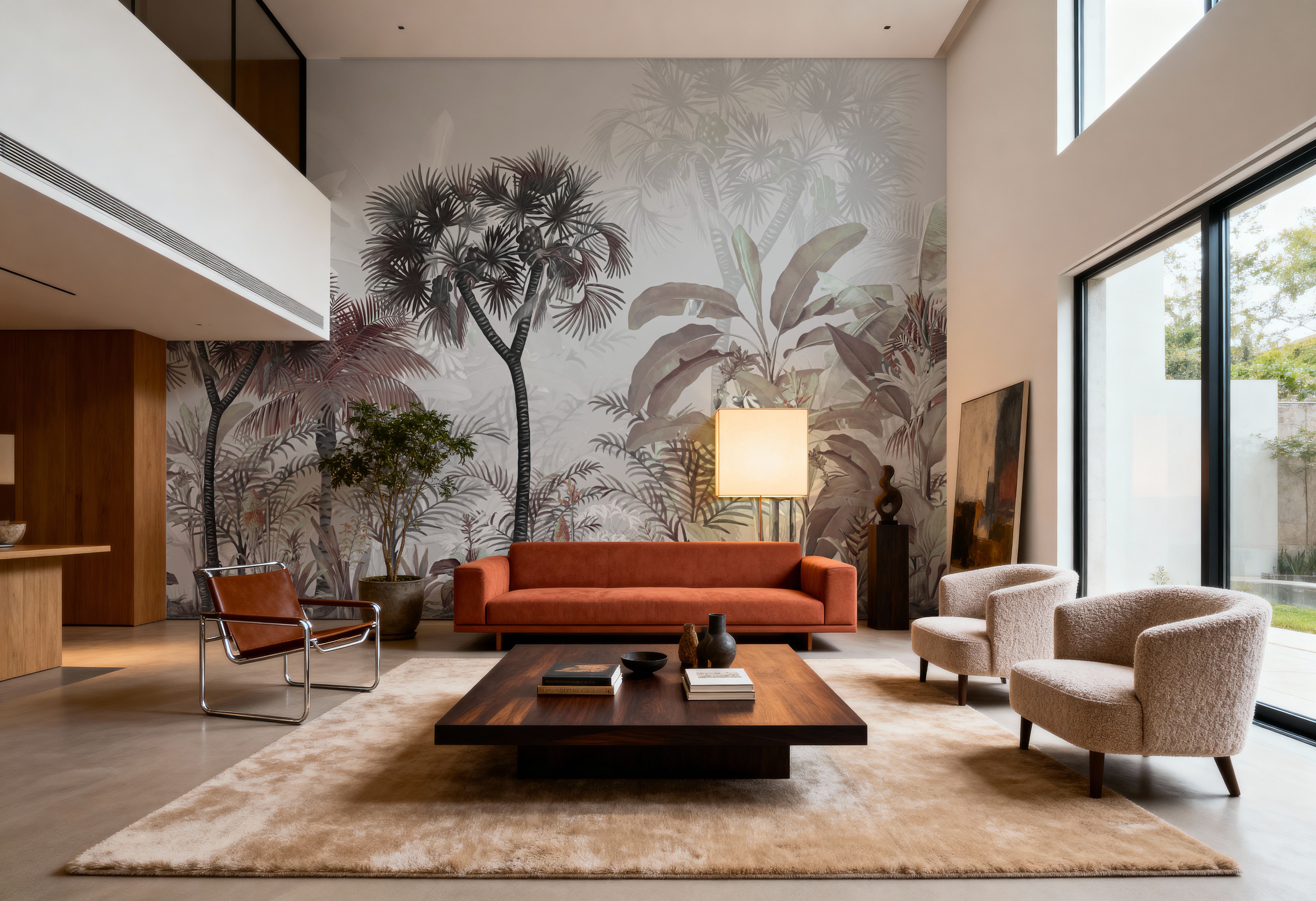 Tropical Forest Strolls Rainy Blue