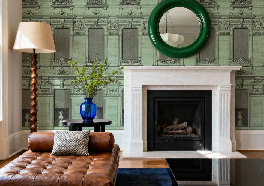 Vintage Facade, Green