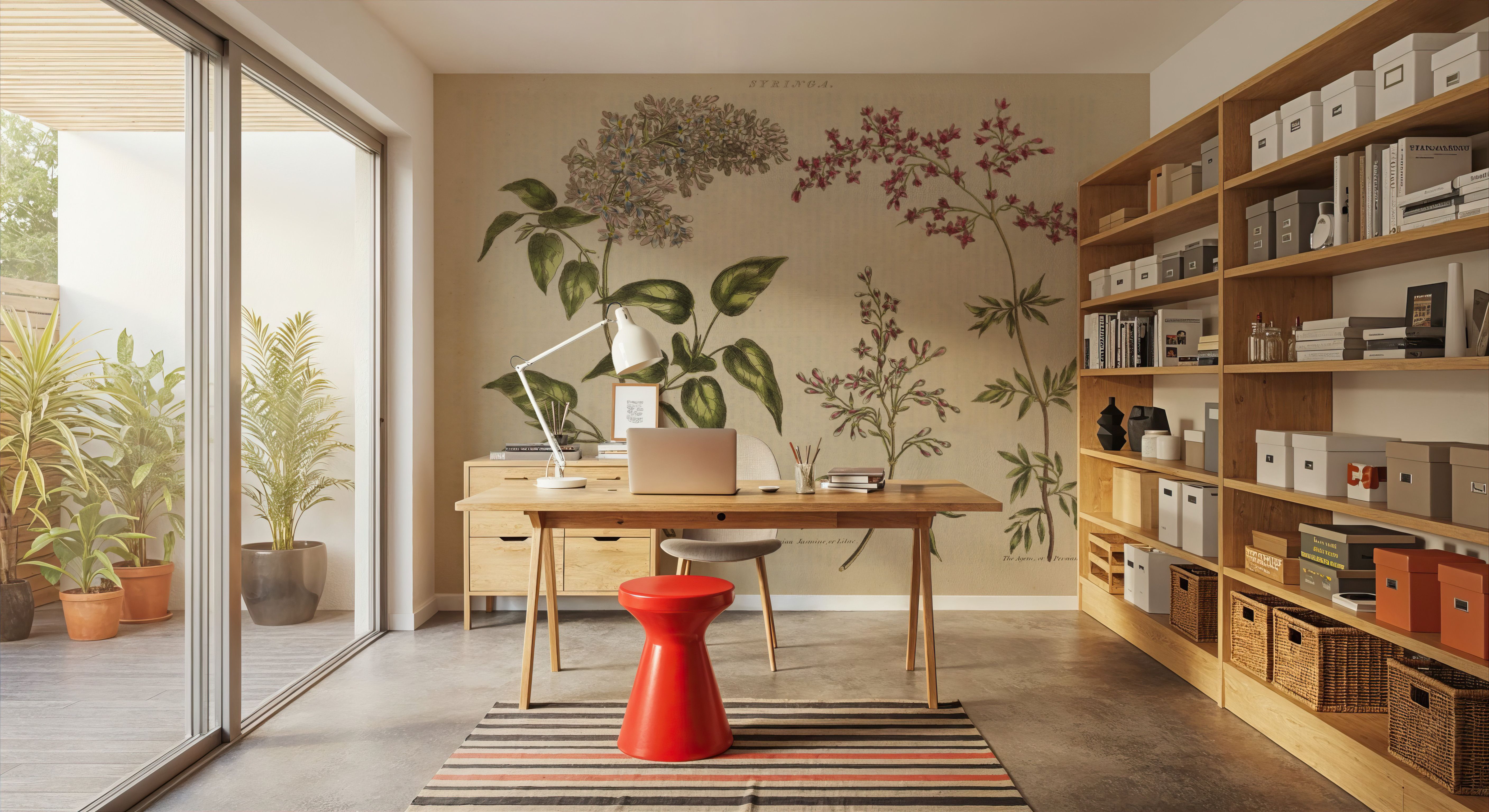 Herbal Botanical I, Wallpaper