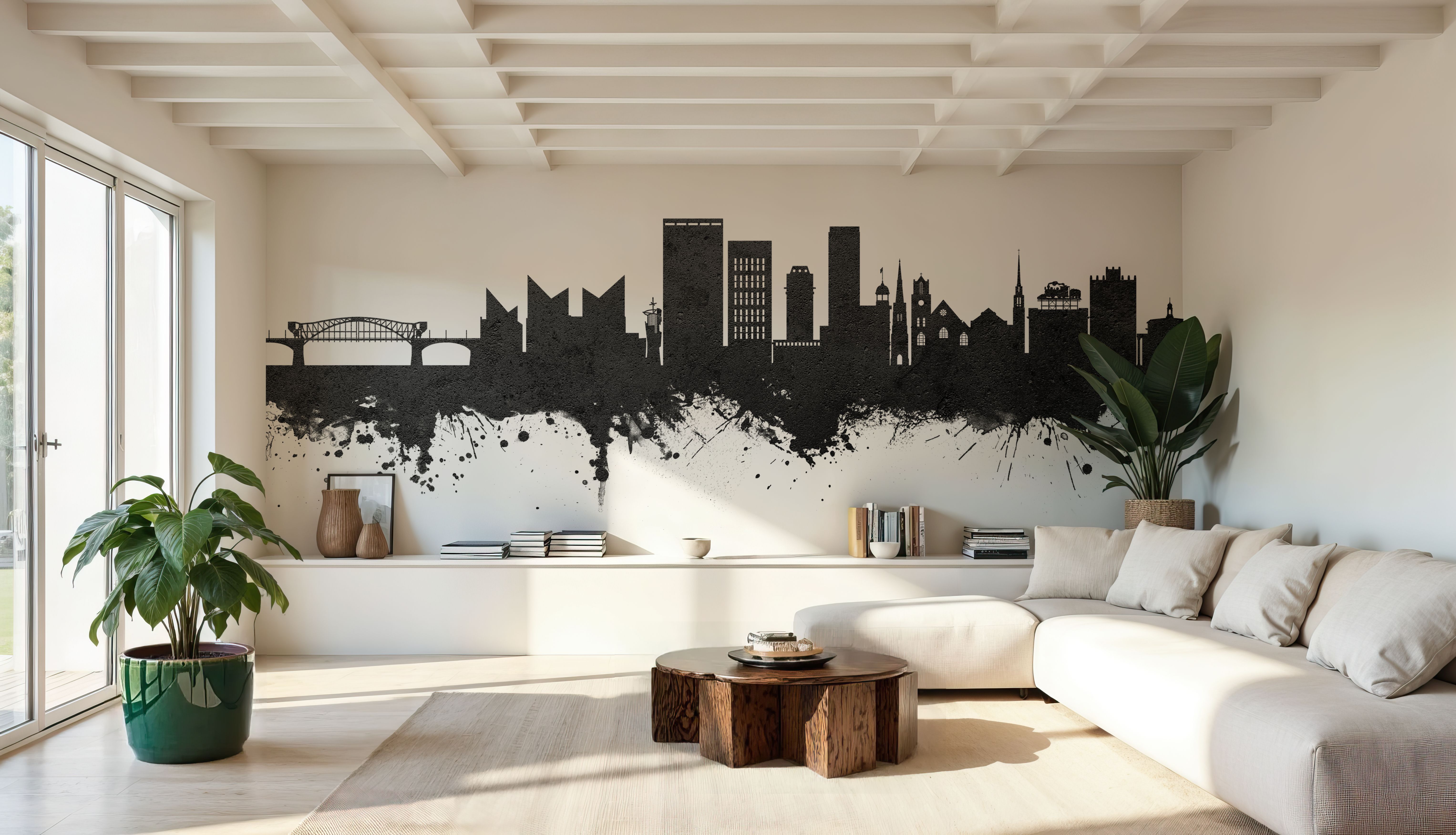 Chattanooga Tennessee Skyline Black & White