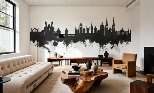 Lucerne Switzerland Luzern Skyline Black & White