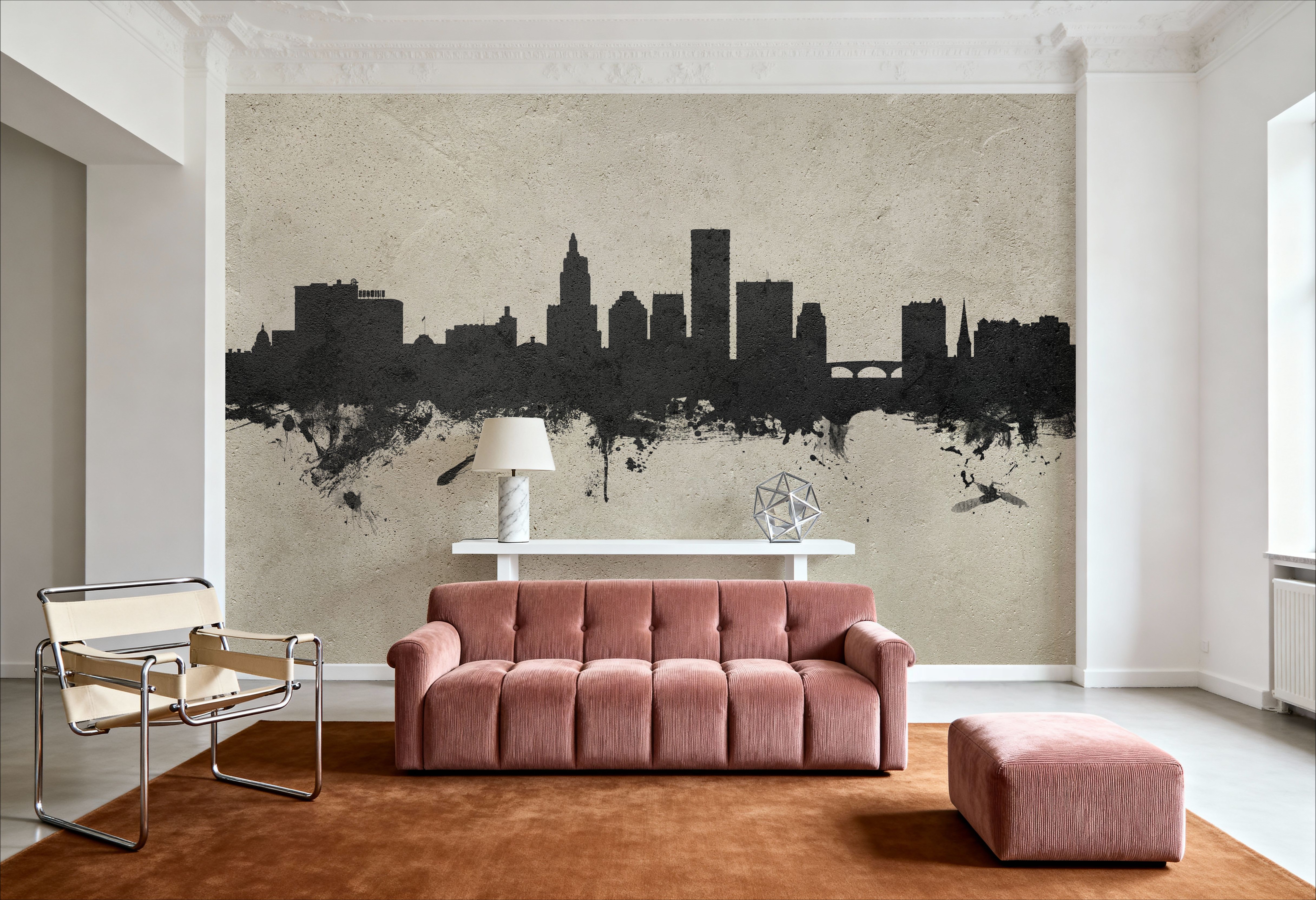 Providence Rhode Island Skyline Concrete