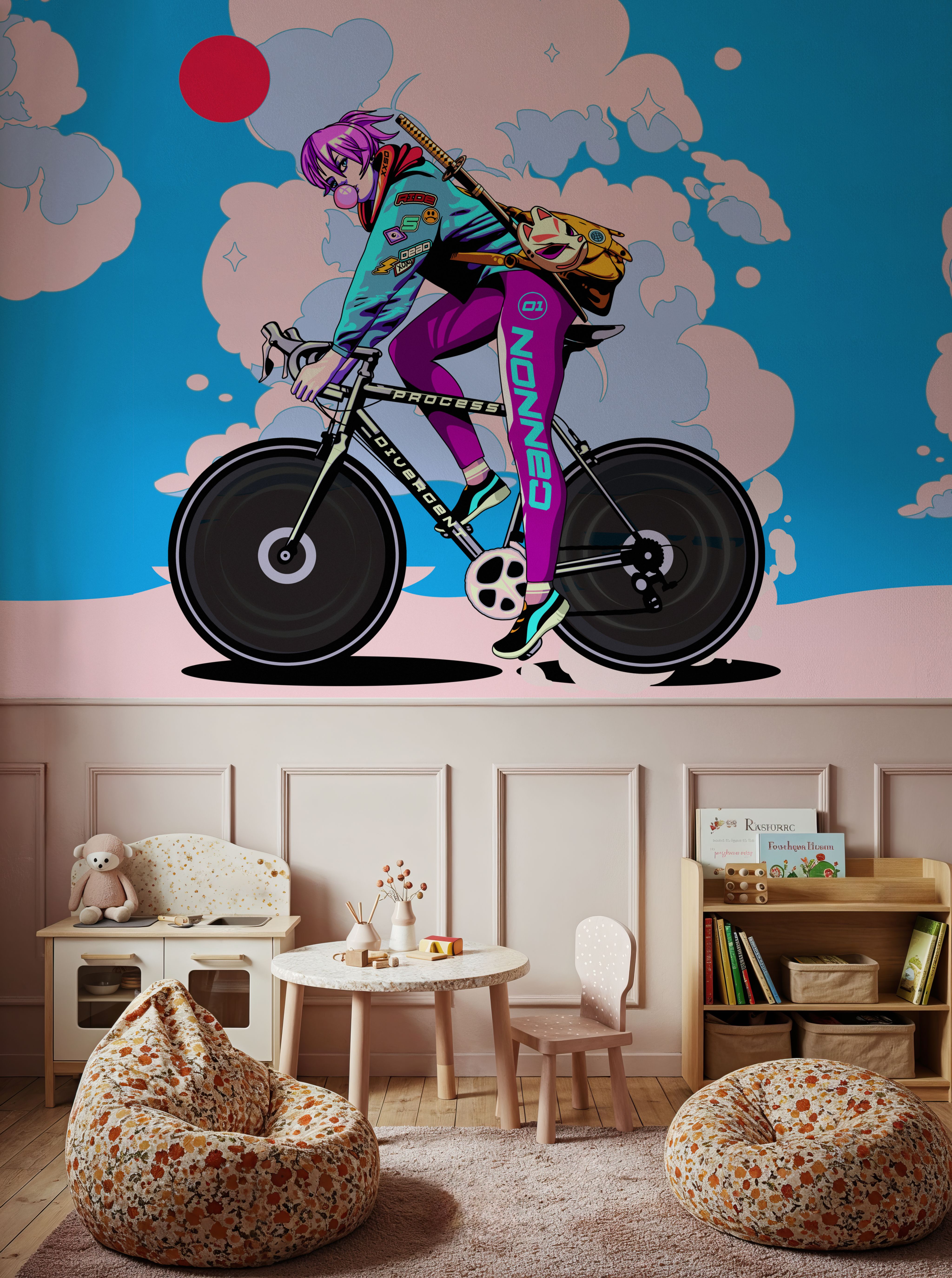 Anime Bike in Blue
