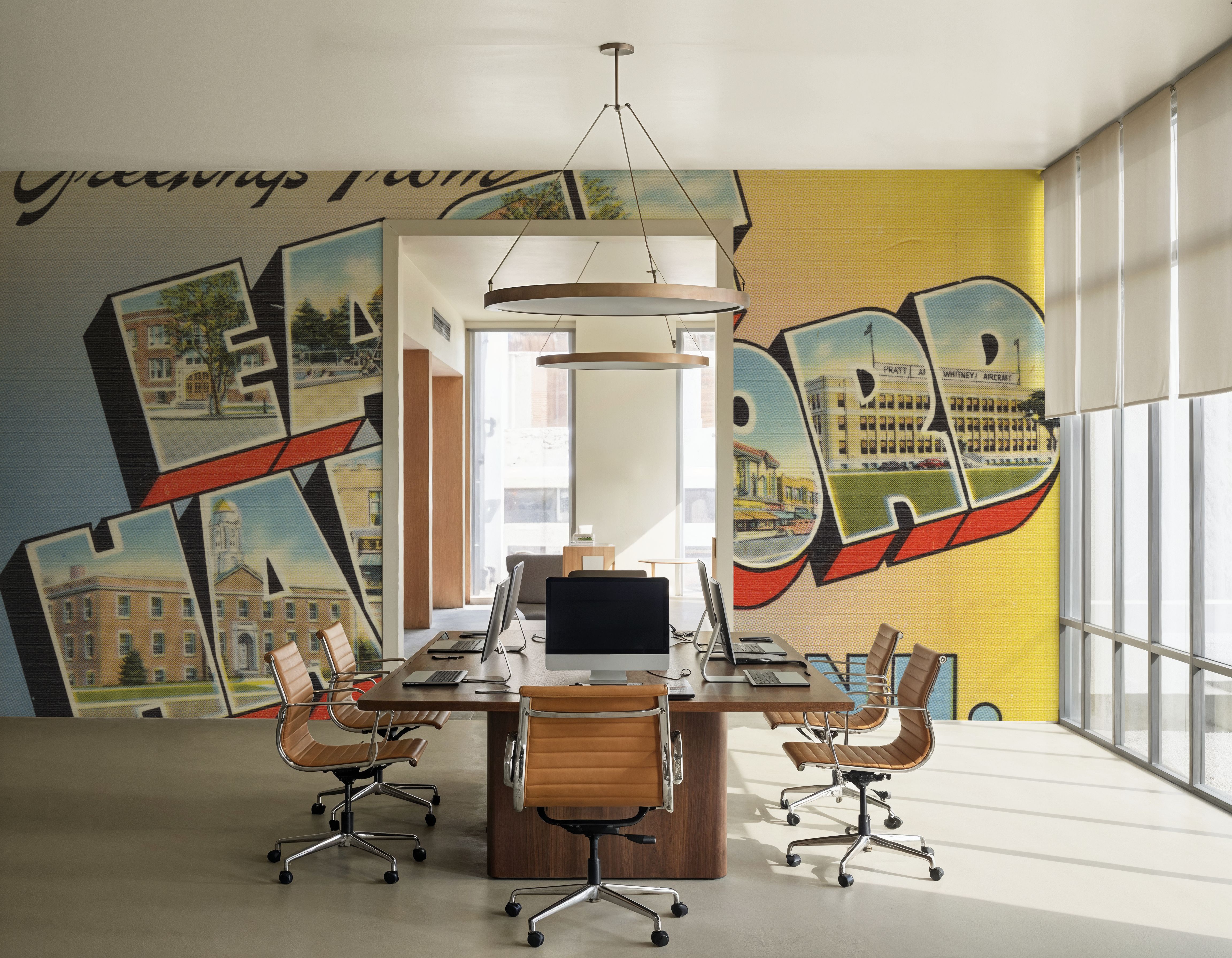 Greetings from East Hartford - Screenprint Postcard