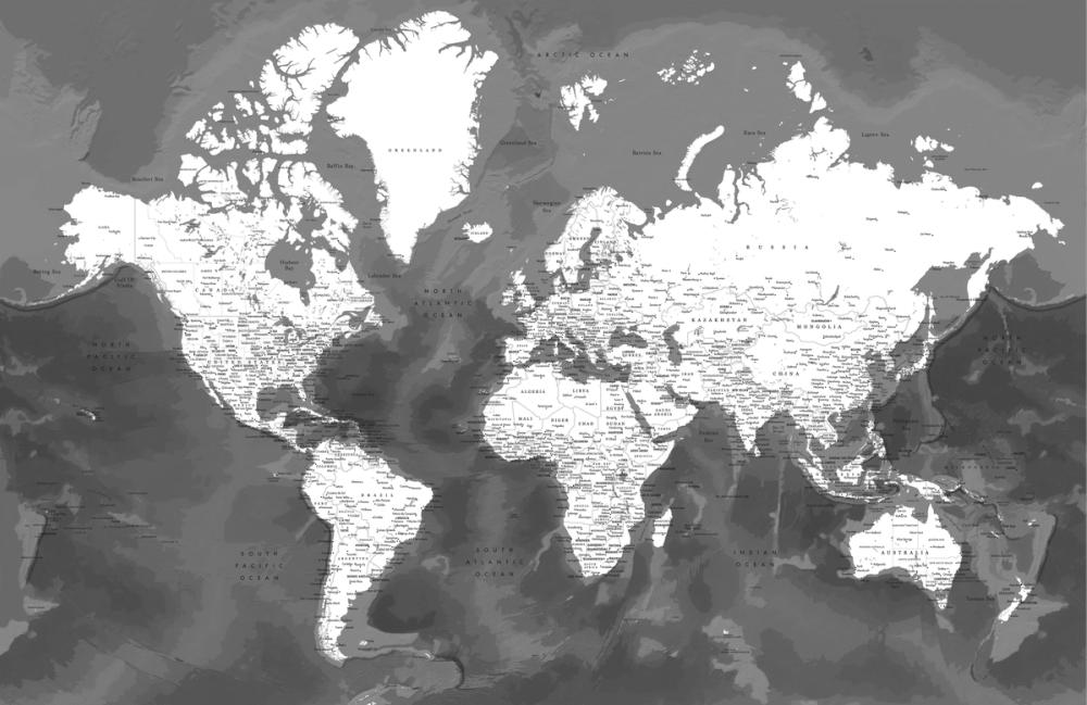 World Map Cities - Olson