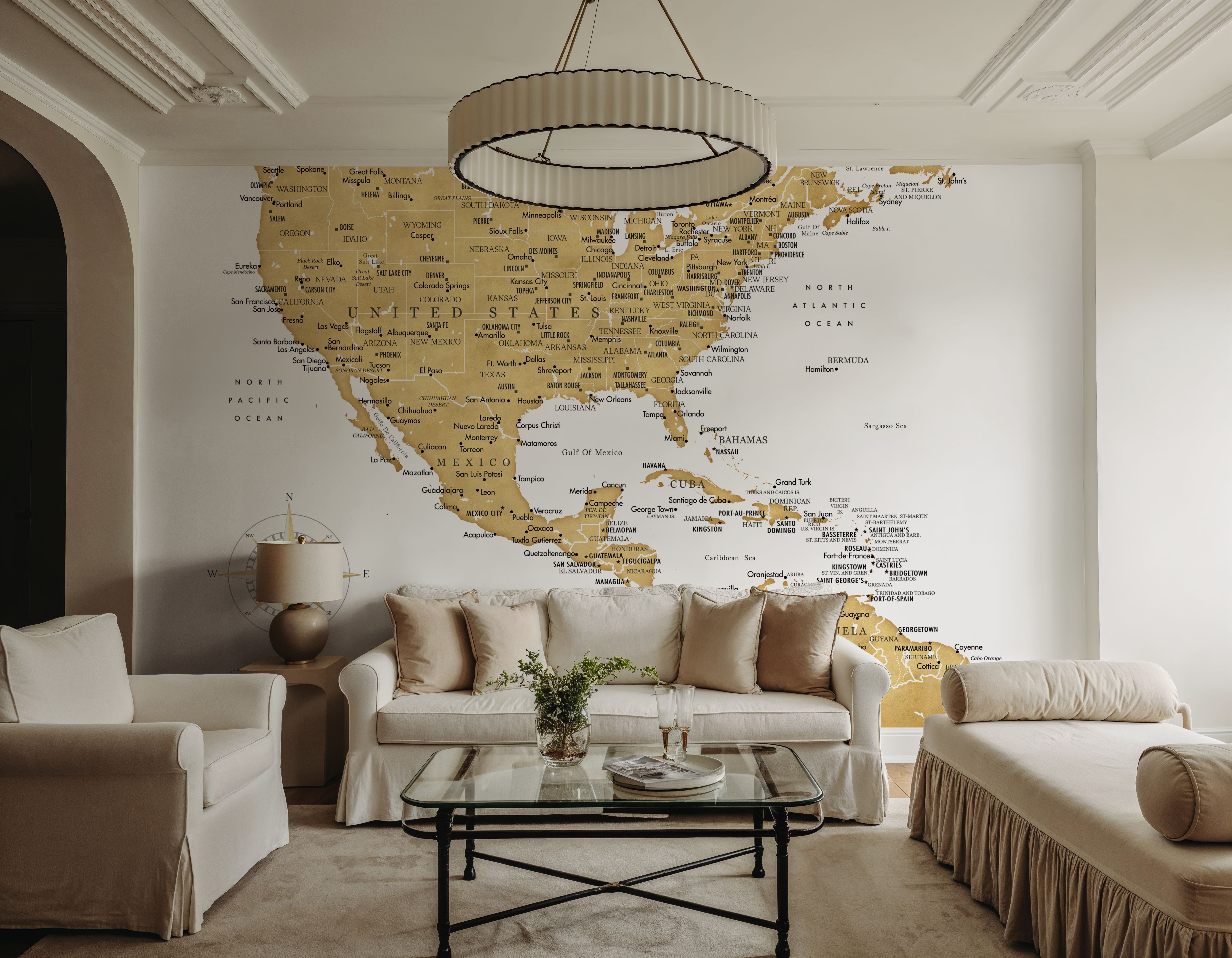 US Mexico Caribbean Map - Rosie