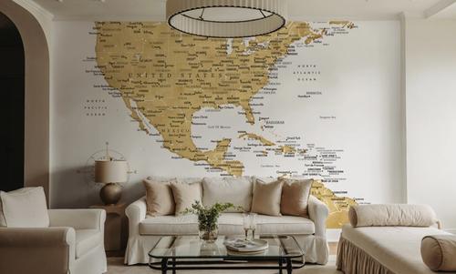 US Mexico Caribbean Map - Rosie