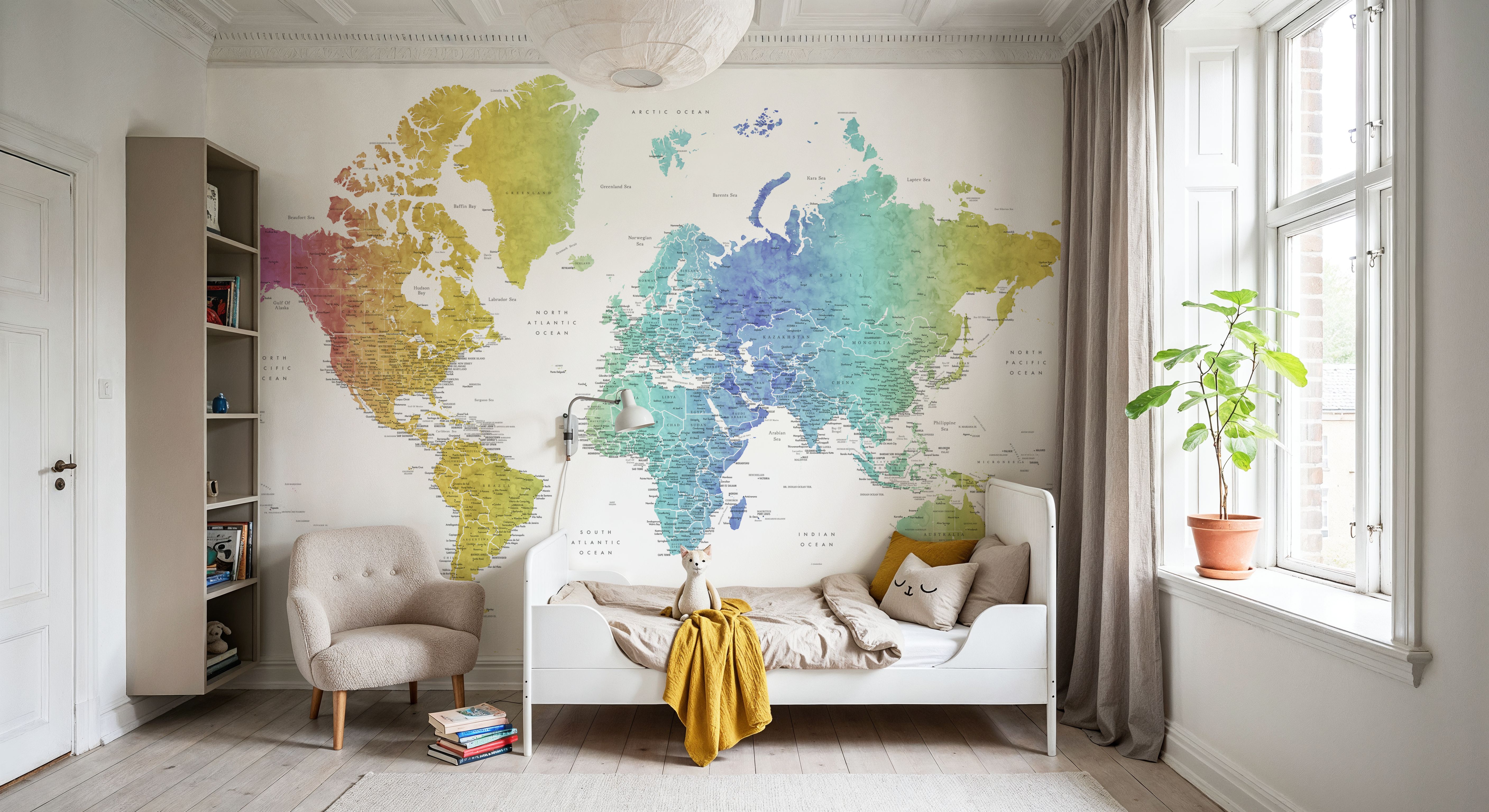 World Map Cities - Adrius