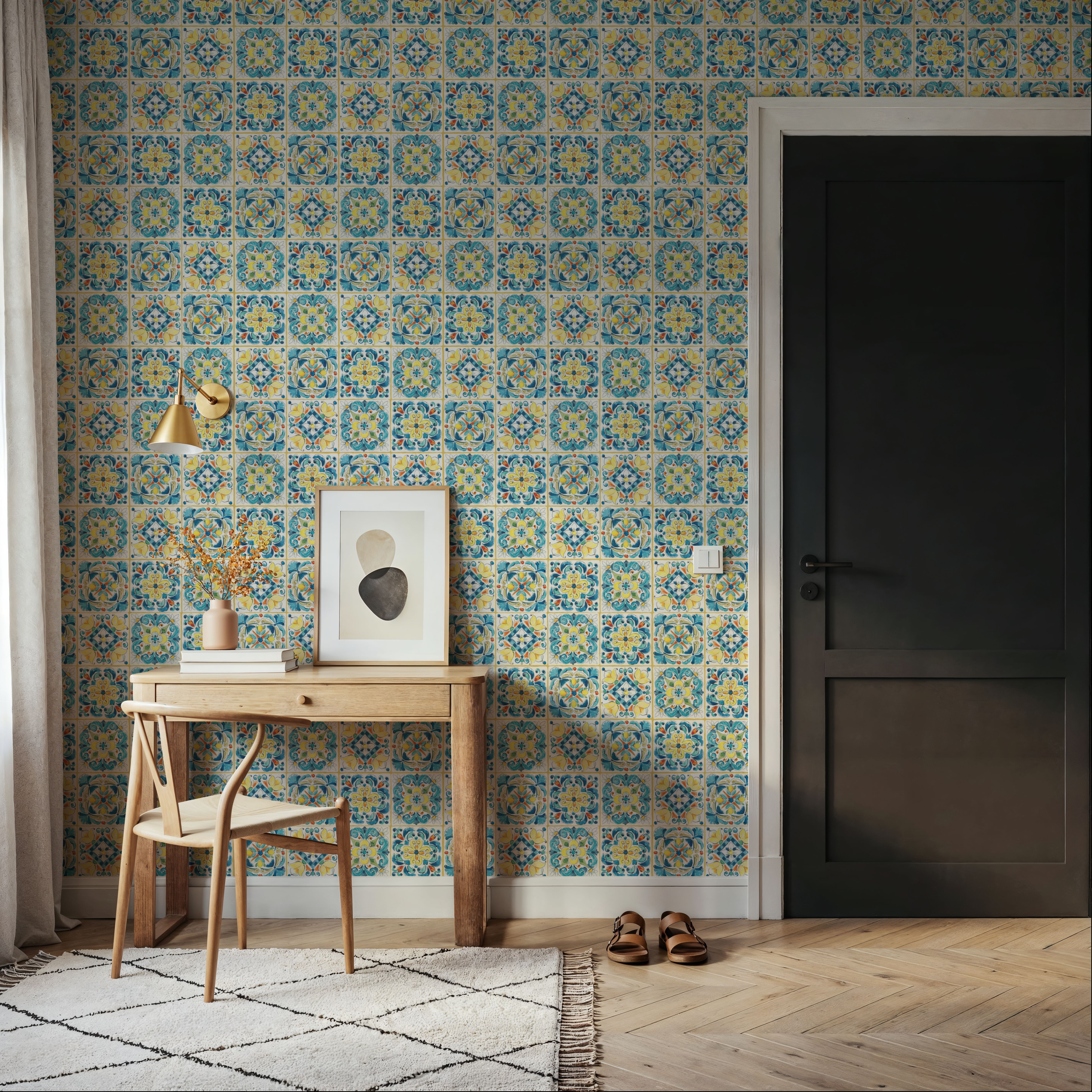 Maritime Tiles Yellow and Blue