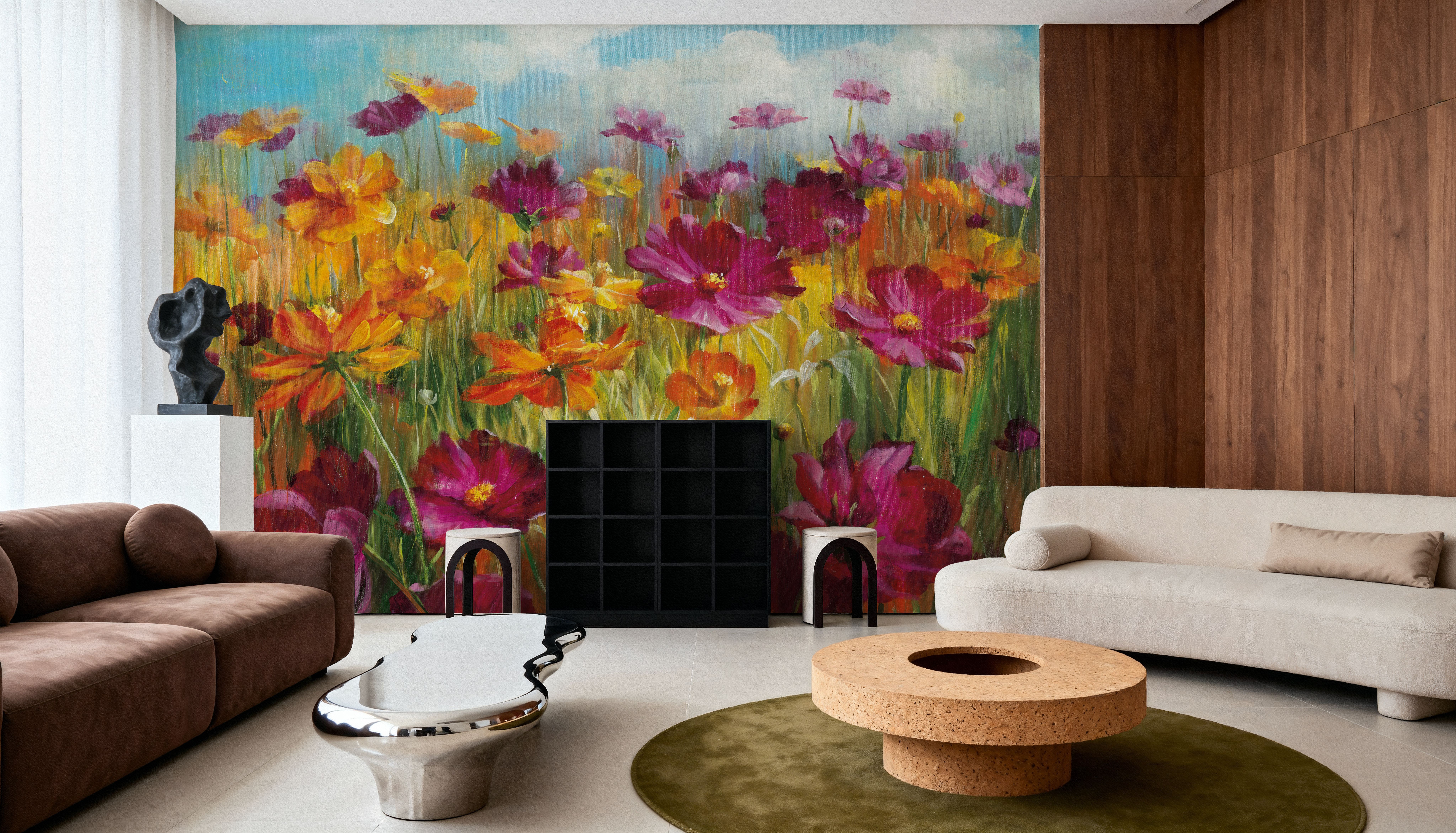 Cosmos in the Field, Behang