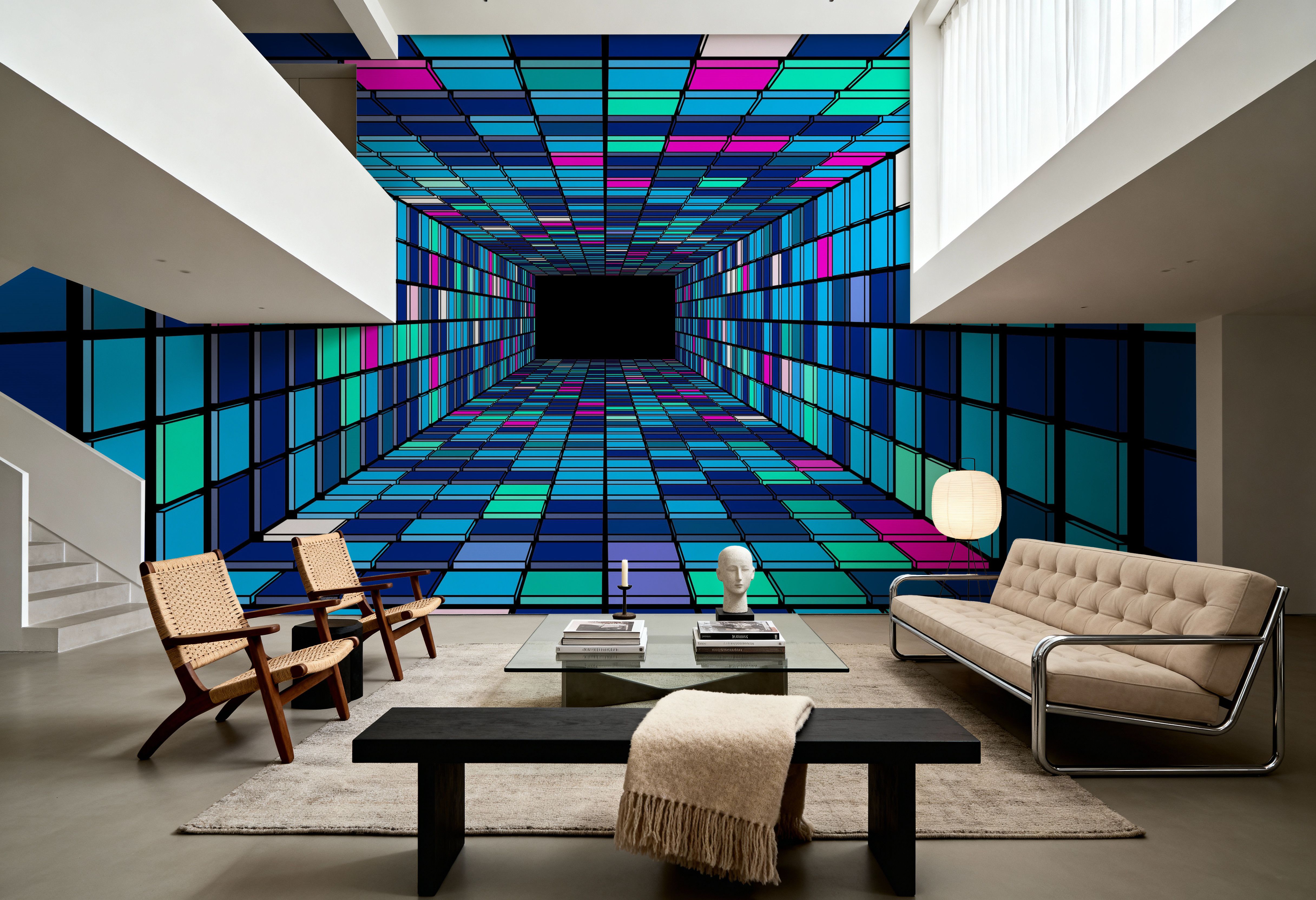 Retro Game Tunnel, Blue