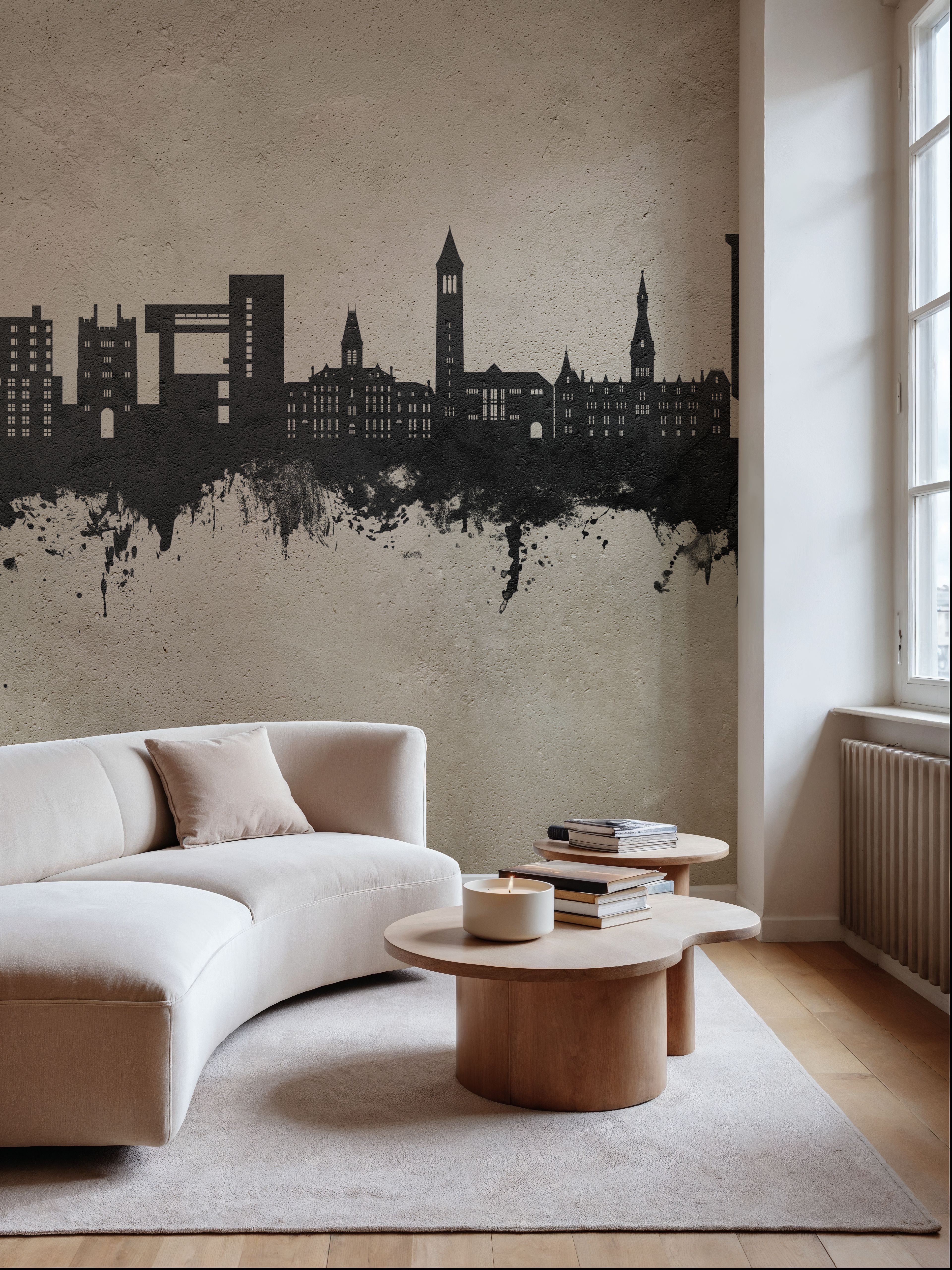 Ithaca New York Skyline Concrete