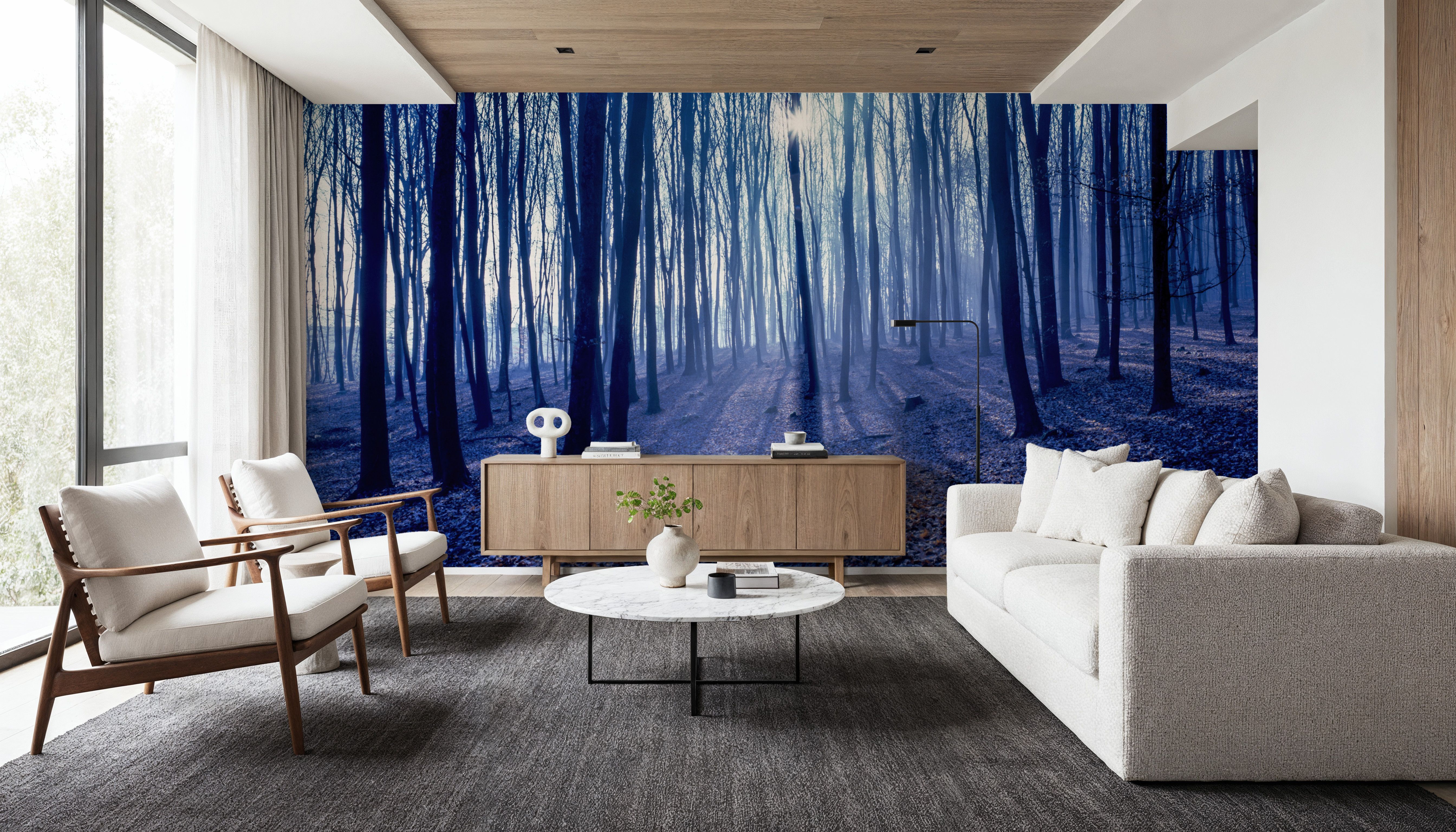 Misty Blue Forest