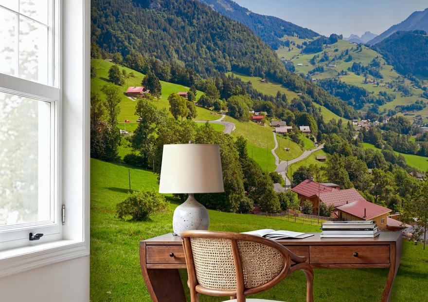 Alps at Ormont Dessus Switzerland