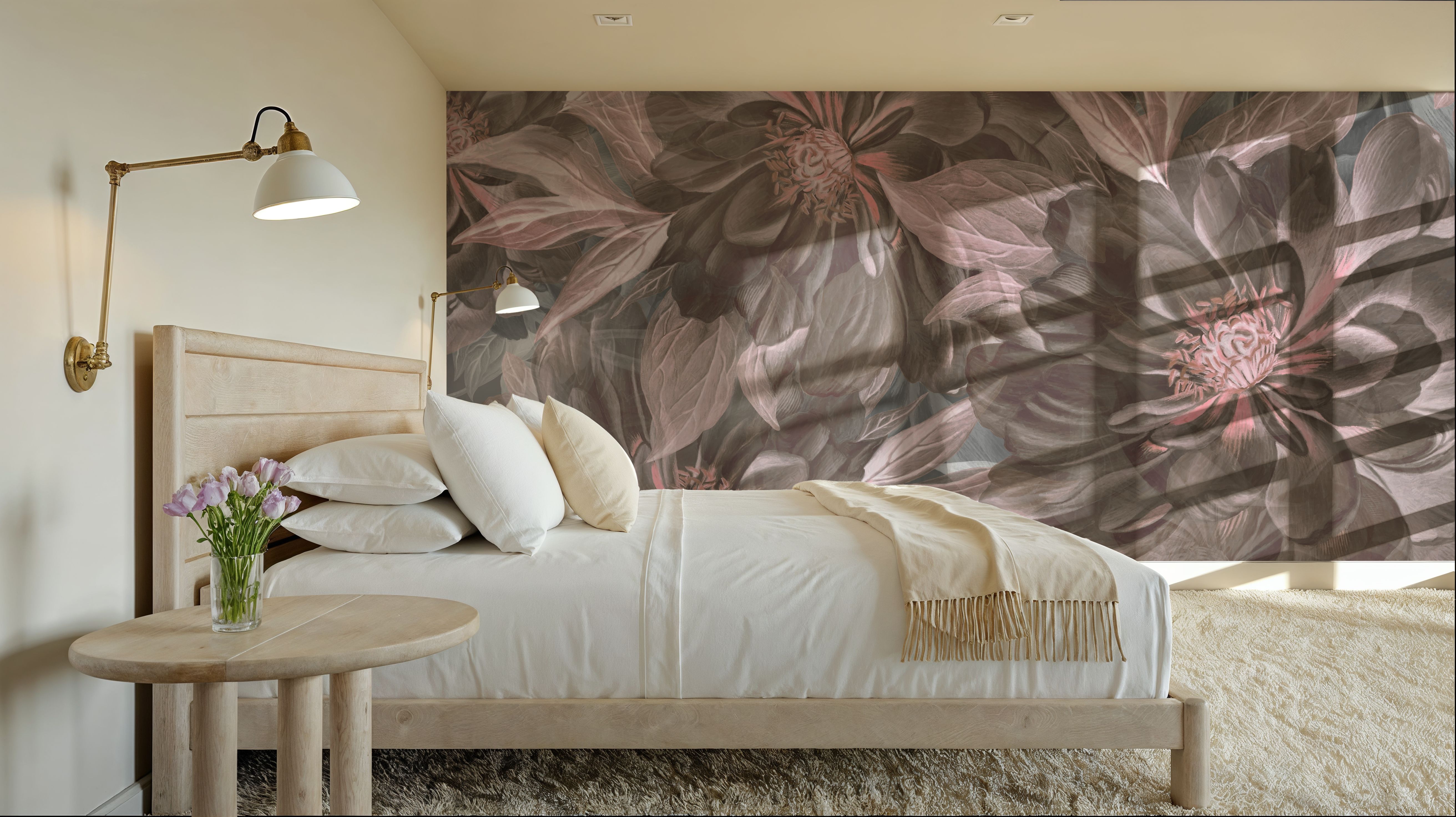 Peony Study - Ash and Pink