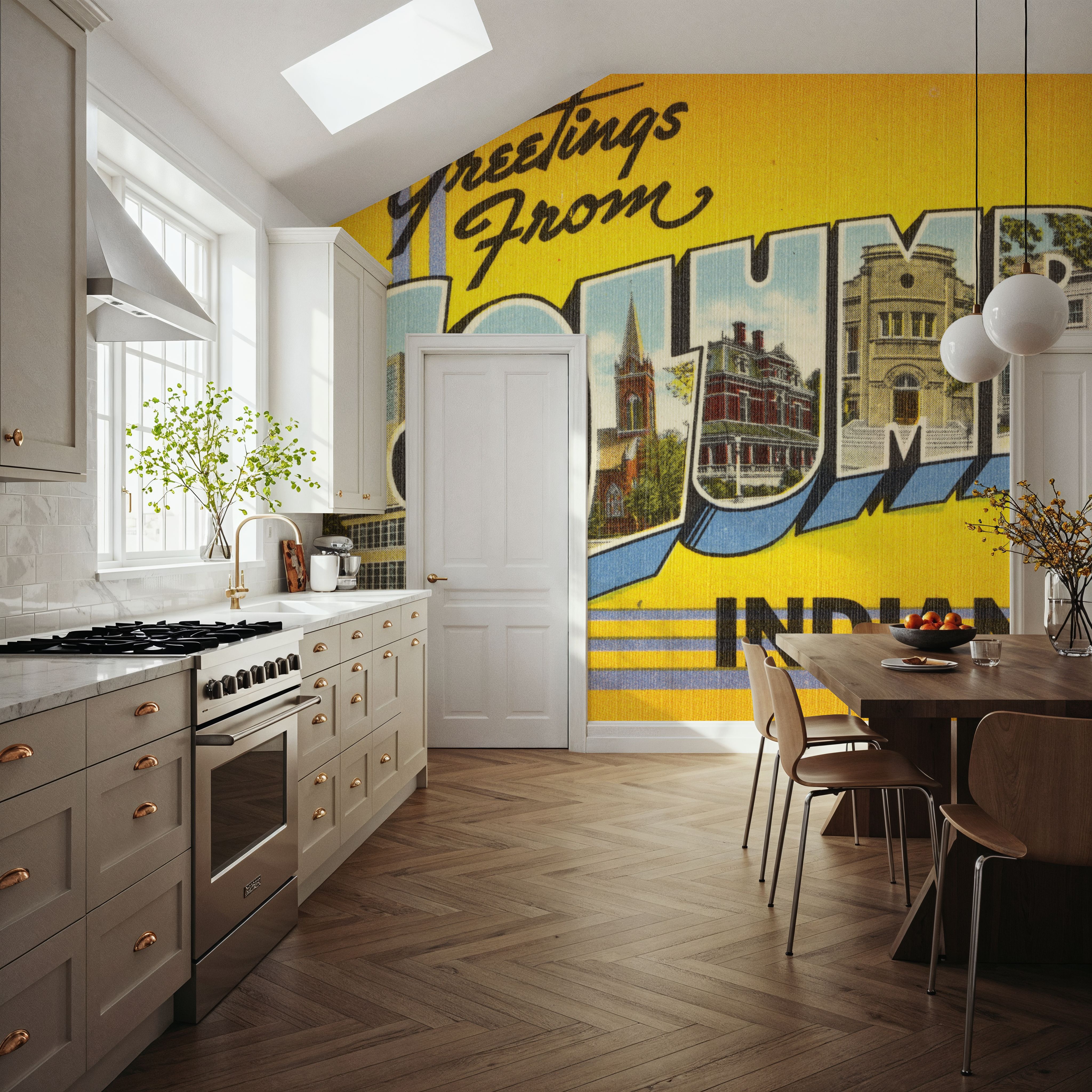 Greetings from Columbus - Screenprint Postcard