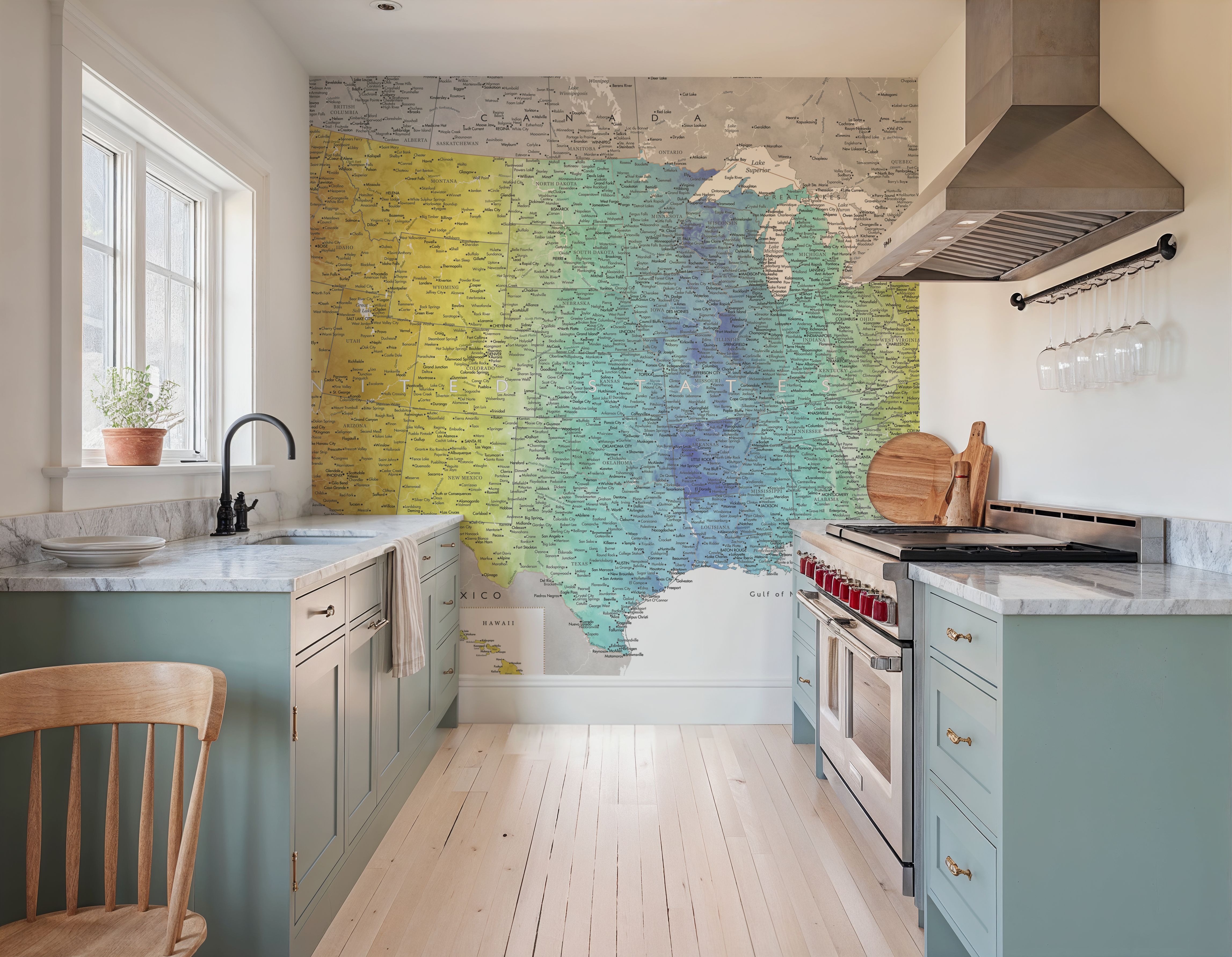 US Map Detailed - Jude