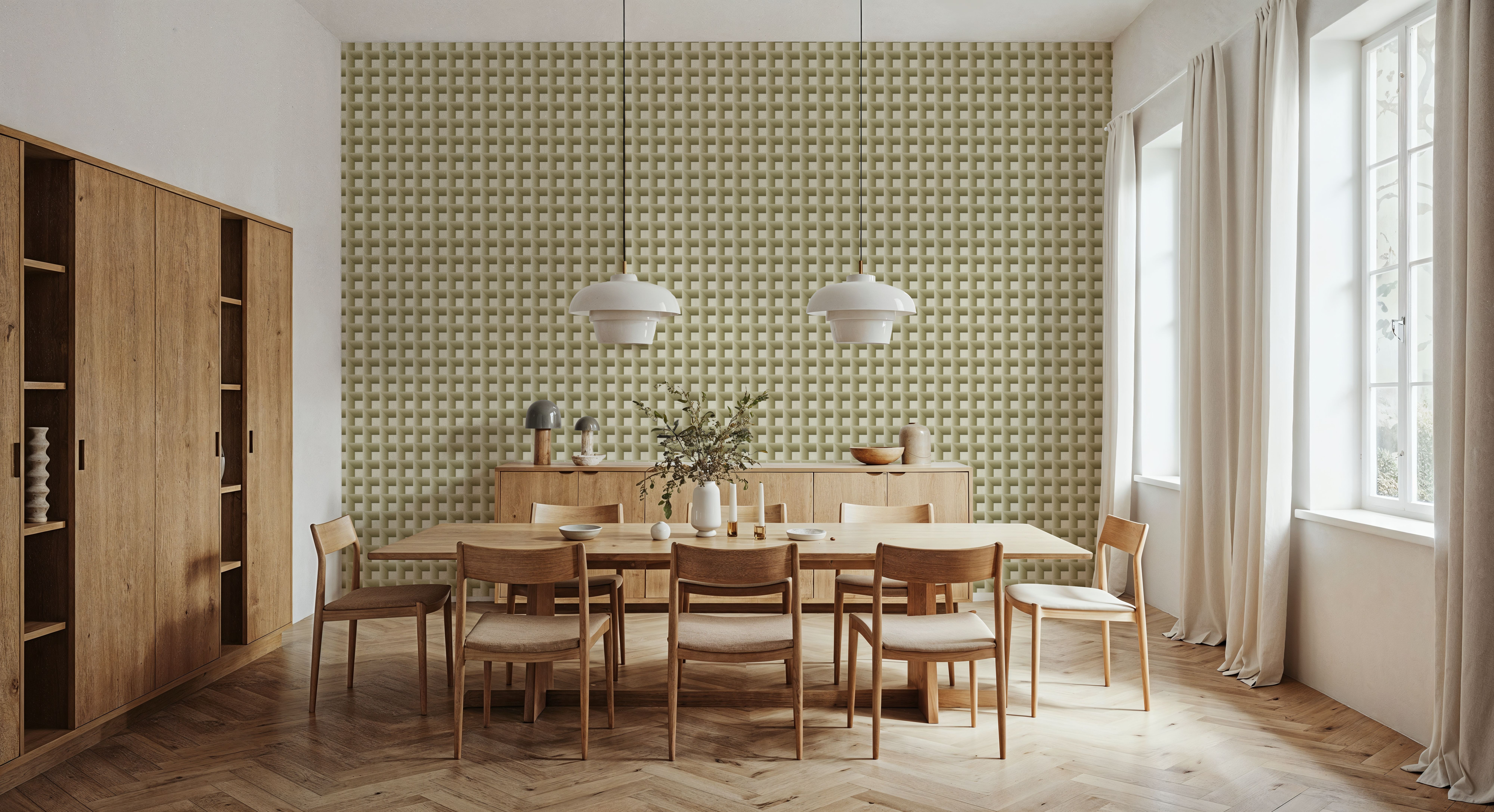 Decorative Cubes, Chartreuse