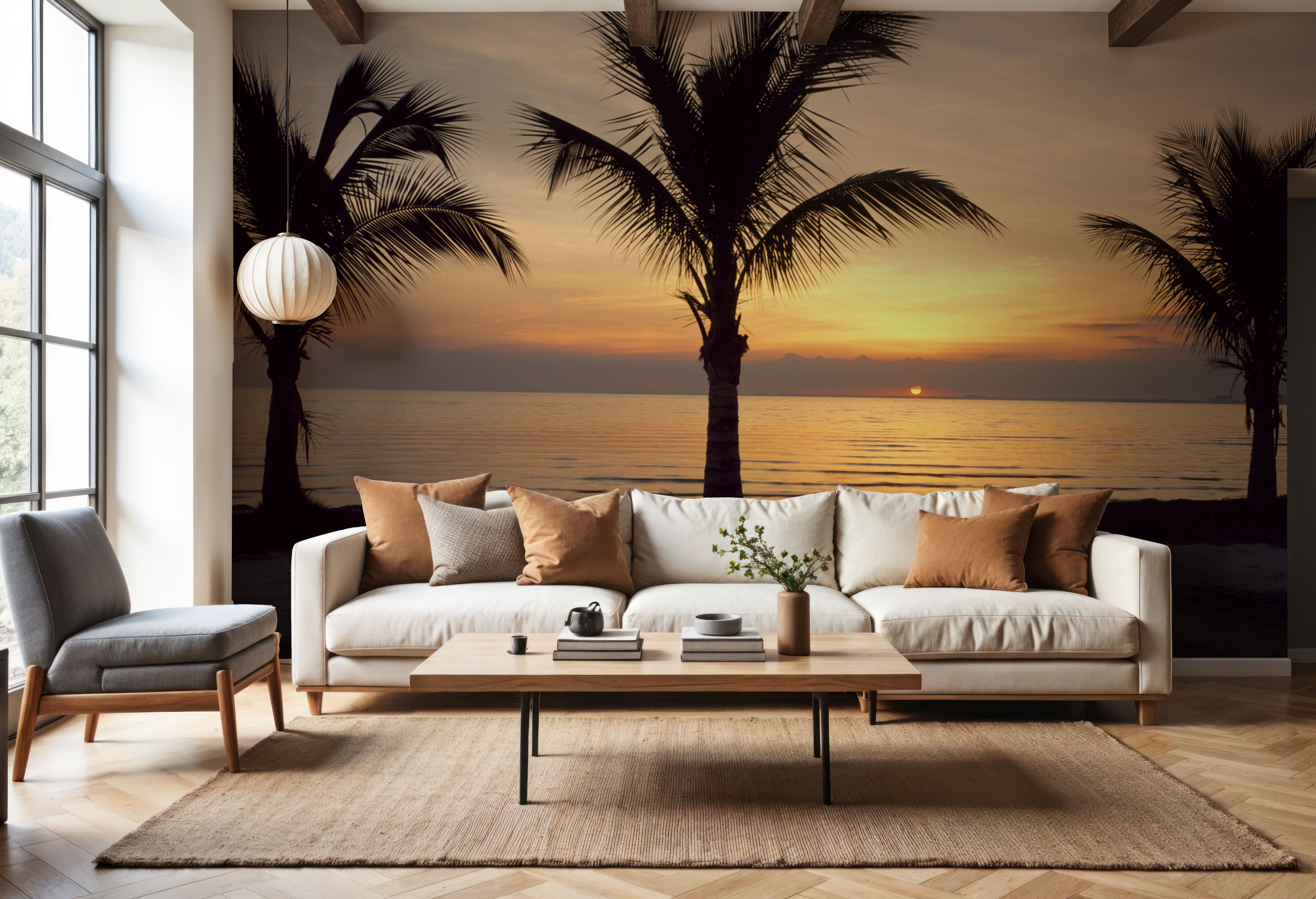 Sunset Palms, Tapeten