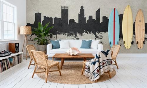 Perth Australia Skyline Concrete