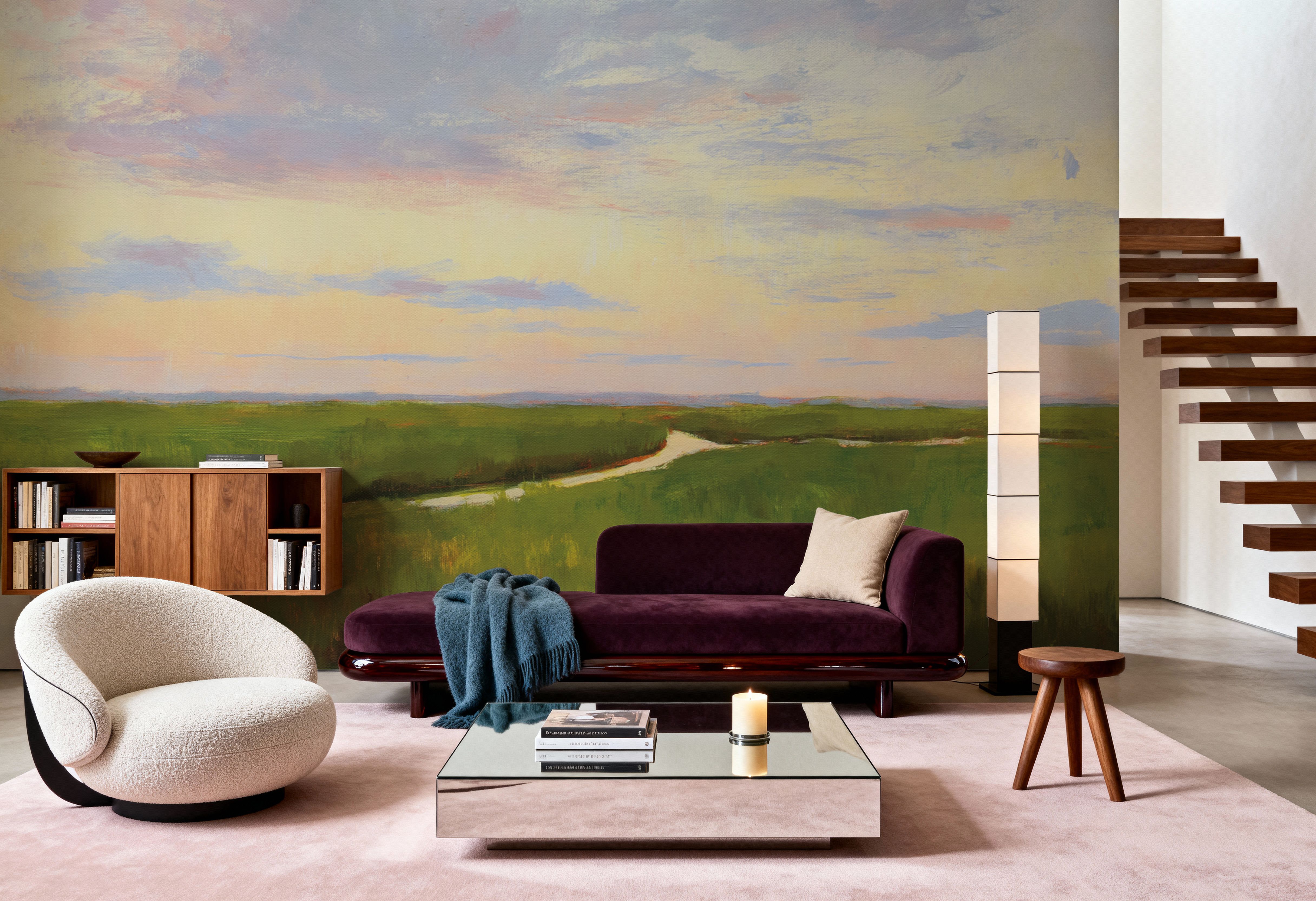 Brilliant Marsh Sunset, Wallpaper