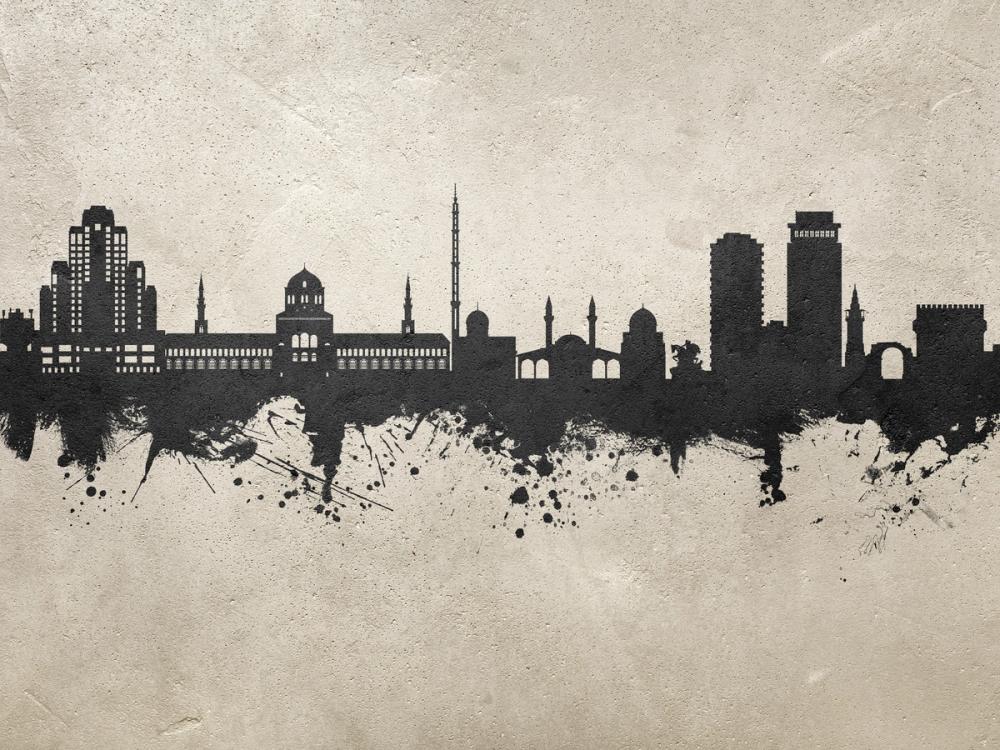 Damascus Syria Skyline Concrete