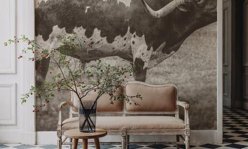 Longhorn Bull Sepia