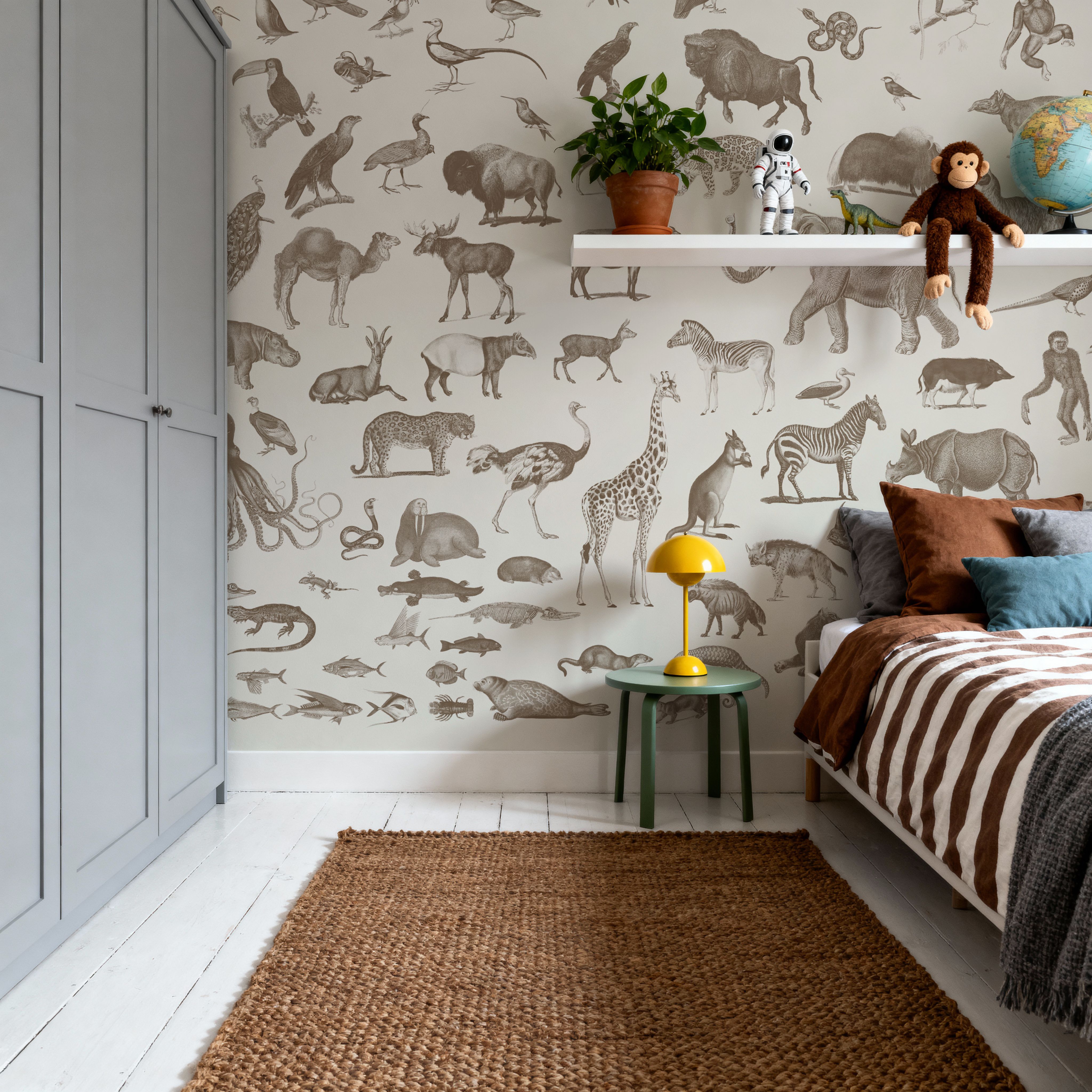 Vintage Animals, Beige