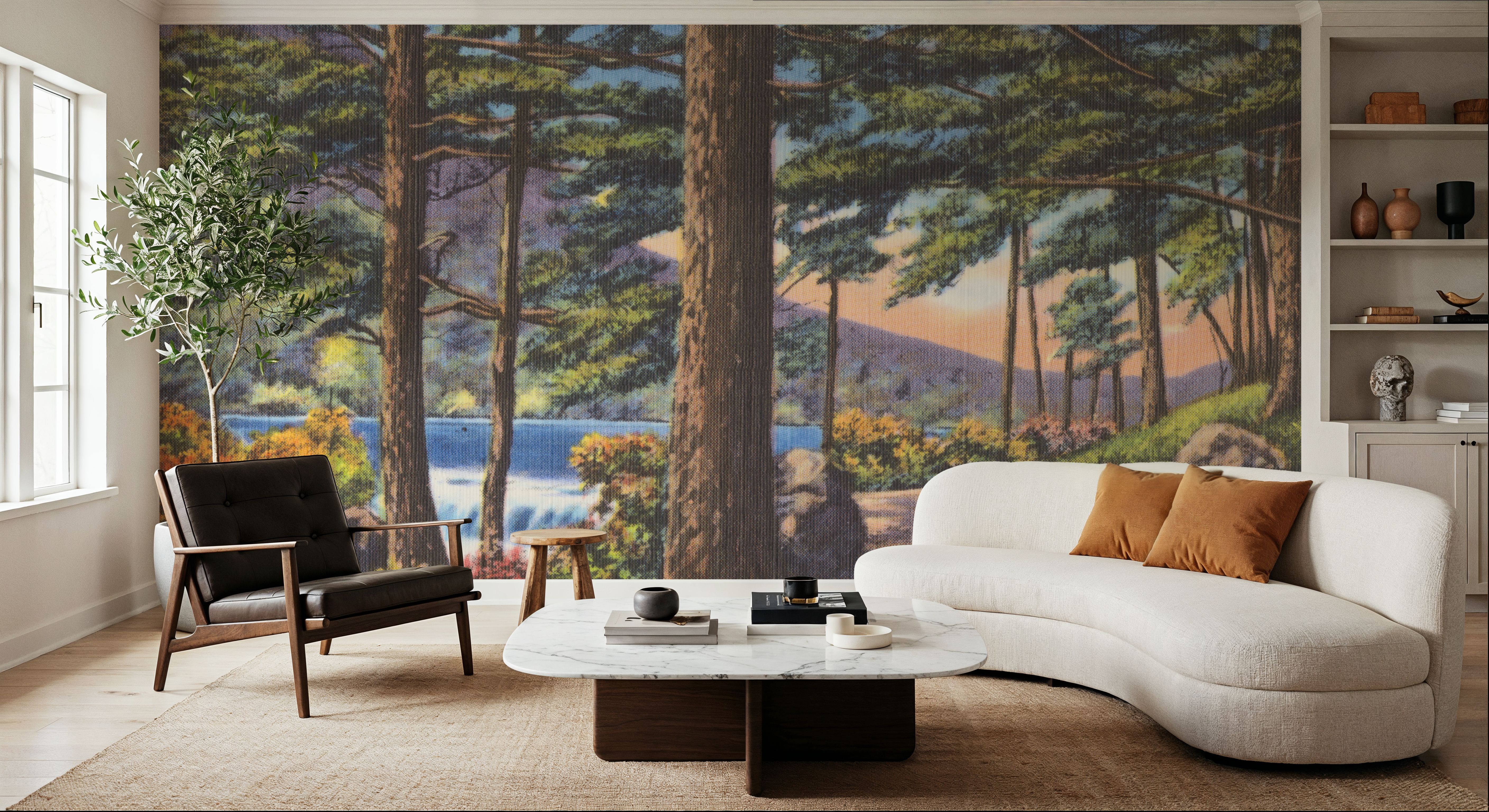 Pine Views - Screenprint Postcard