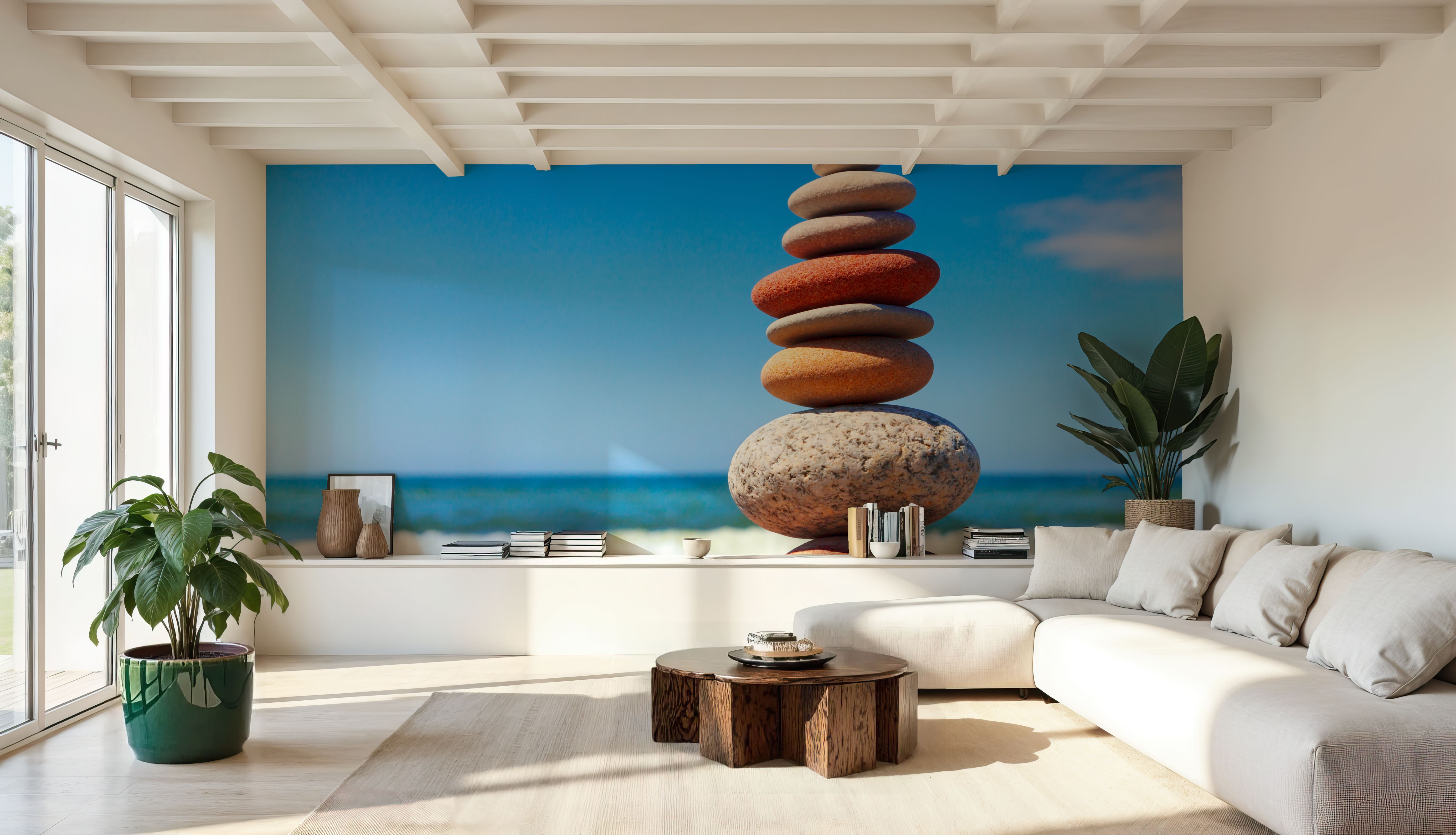Multicolored Pebble Tower