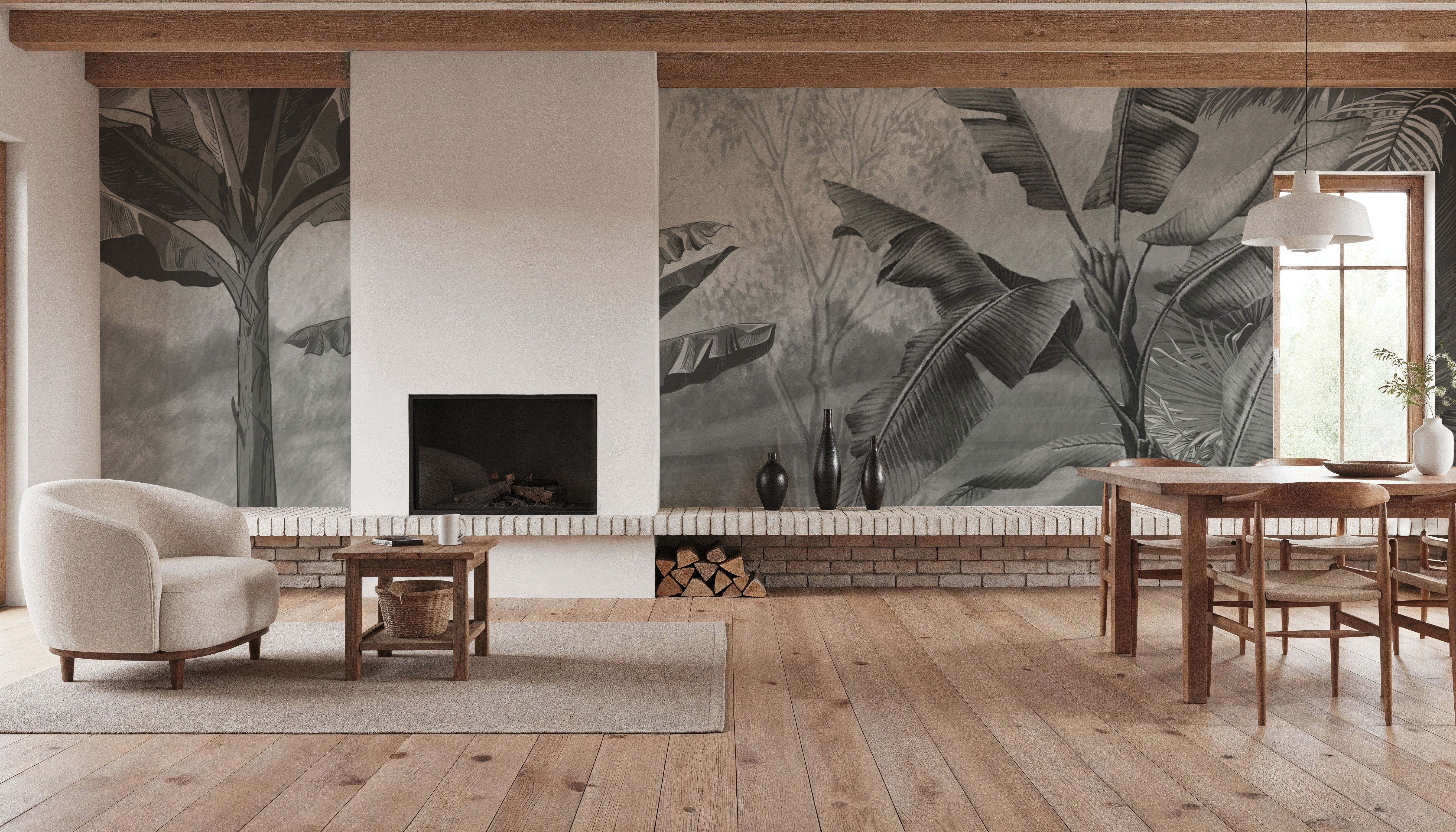 Tropical Banan Plant Sketch