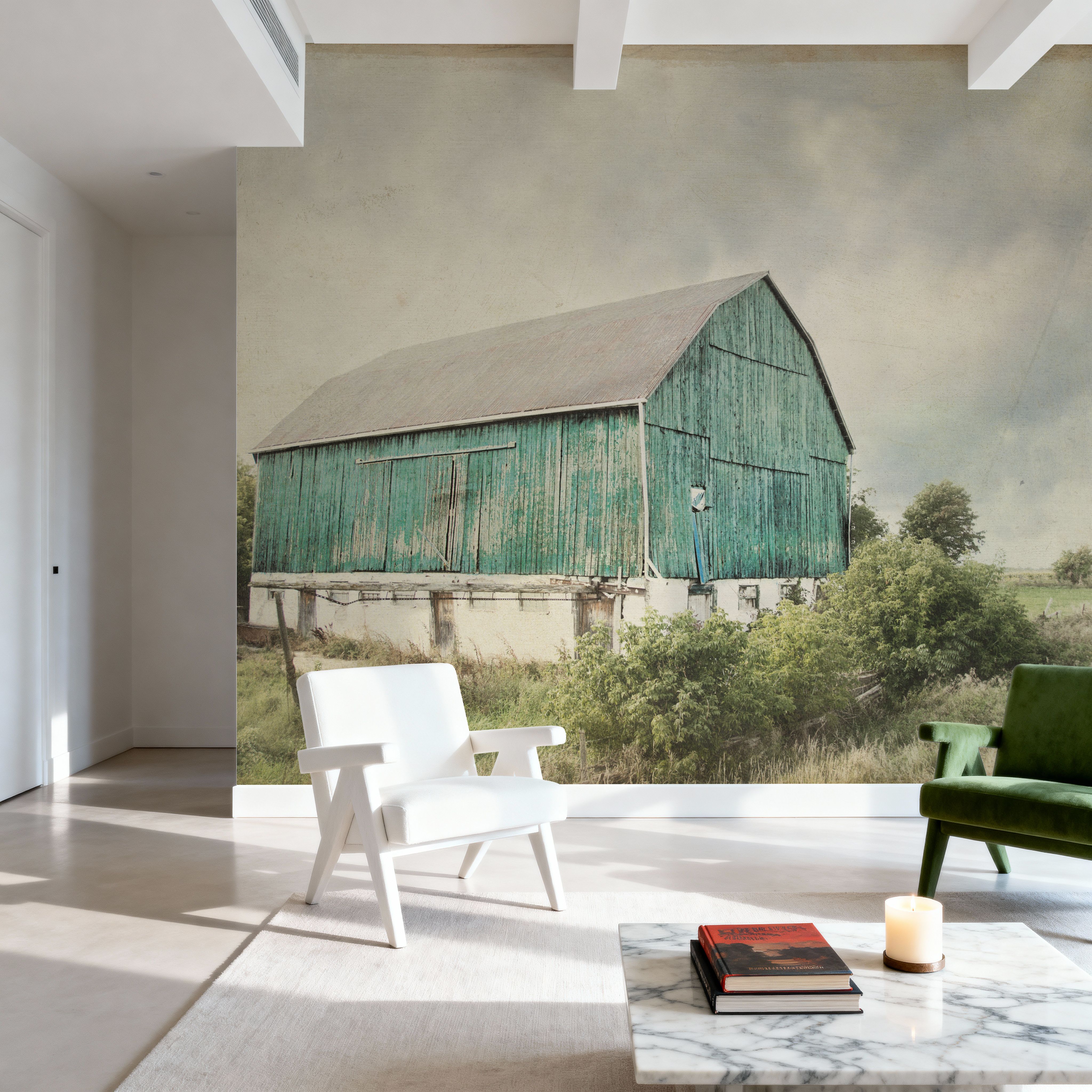 Late Summer Barn I Crop Vintage