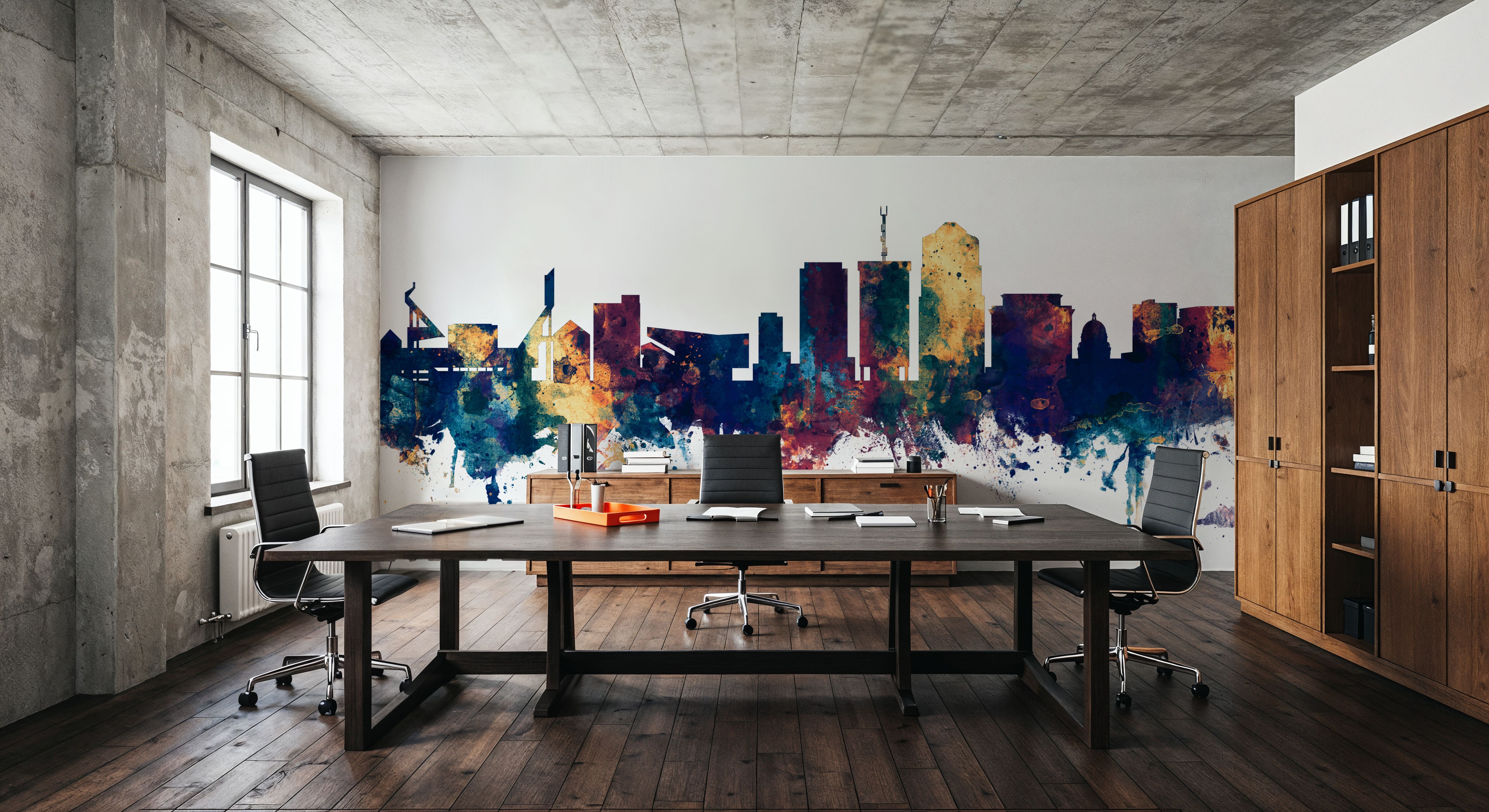 Tucson Arizona Skyline Blue & Bronze