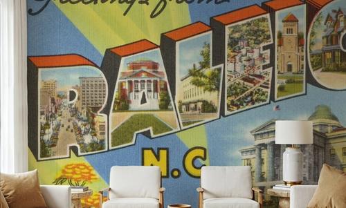 Greetings from Raleigh - Screenprint Postcard