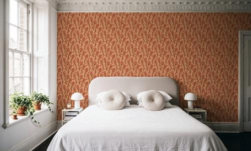 Boho Peacock Feathers, Peach