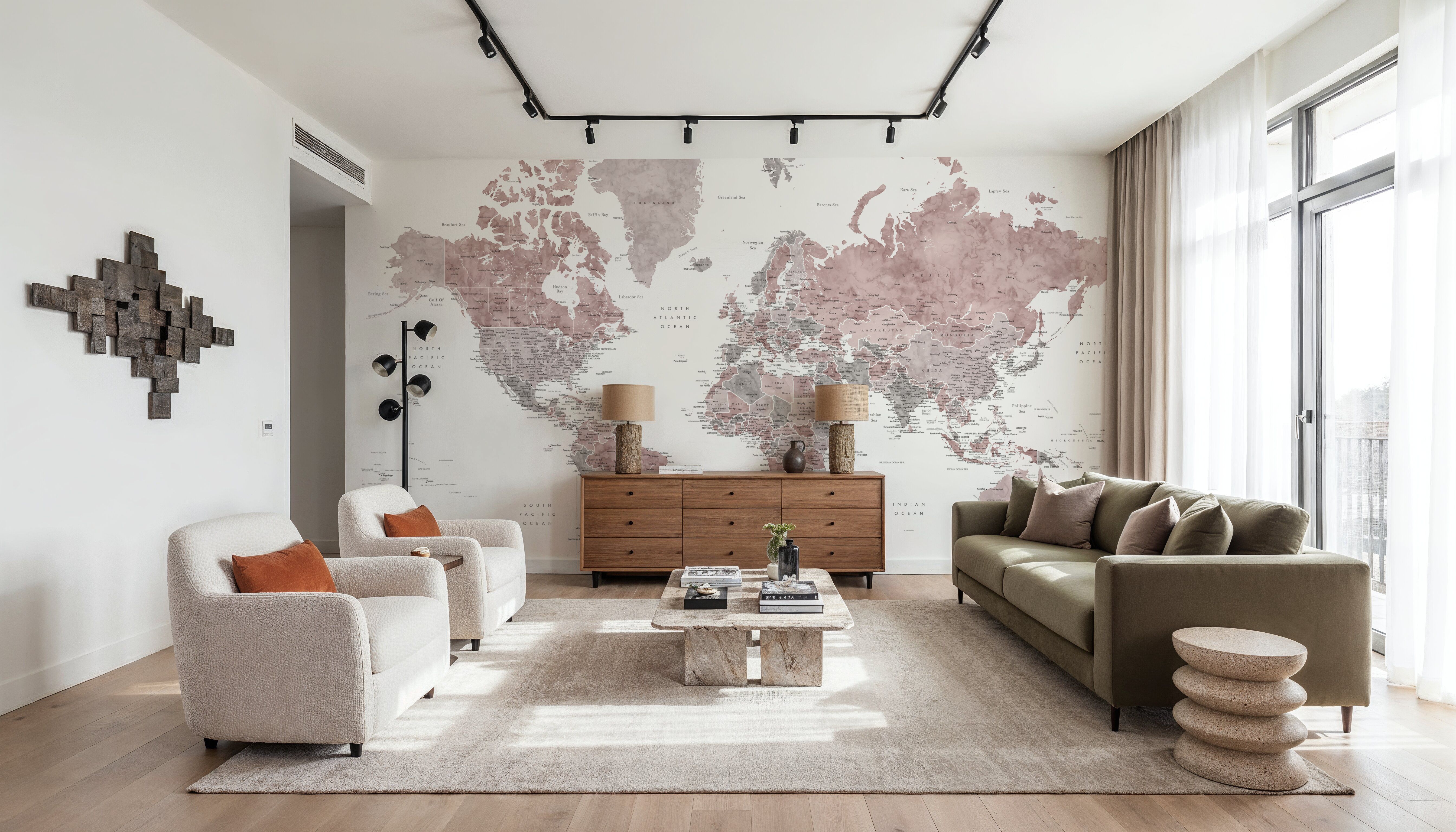 World Map Cities - Piper