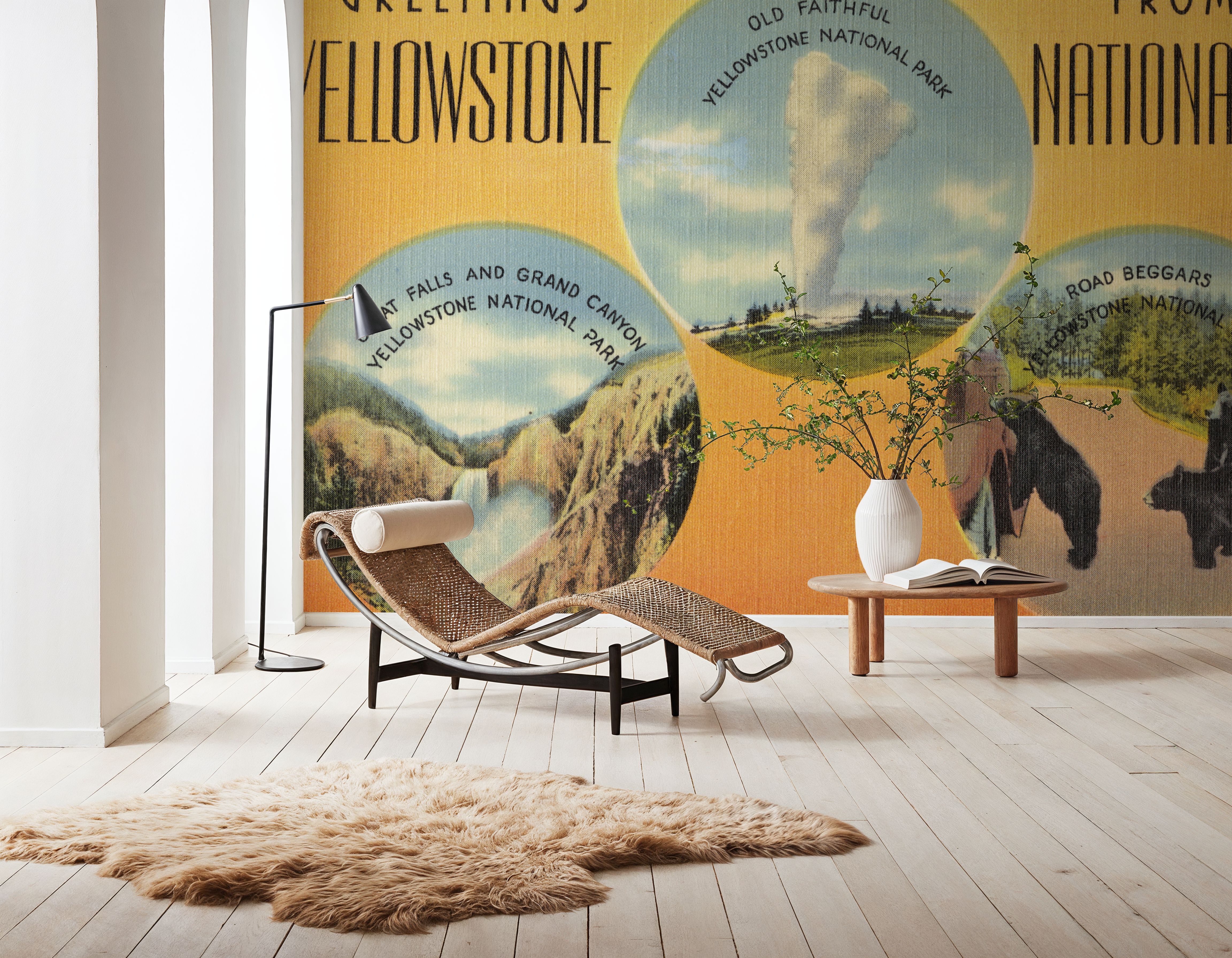 Greetings from Yellowstone - Screenprint Postcard