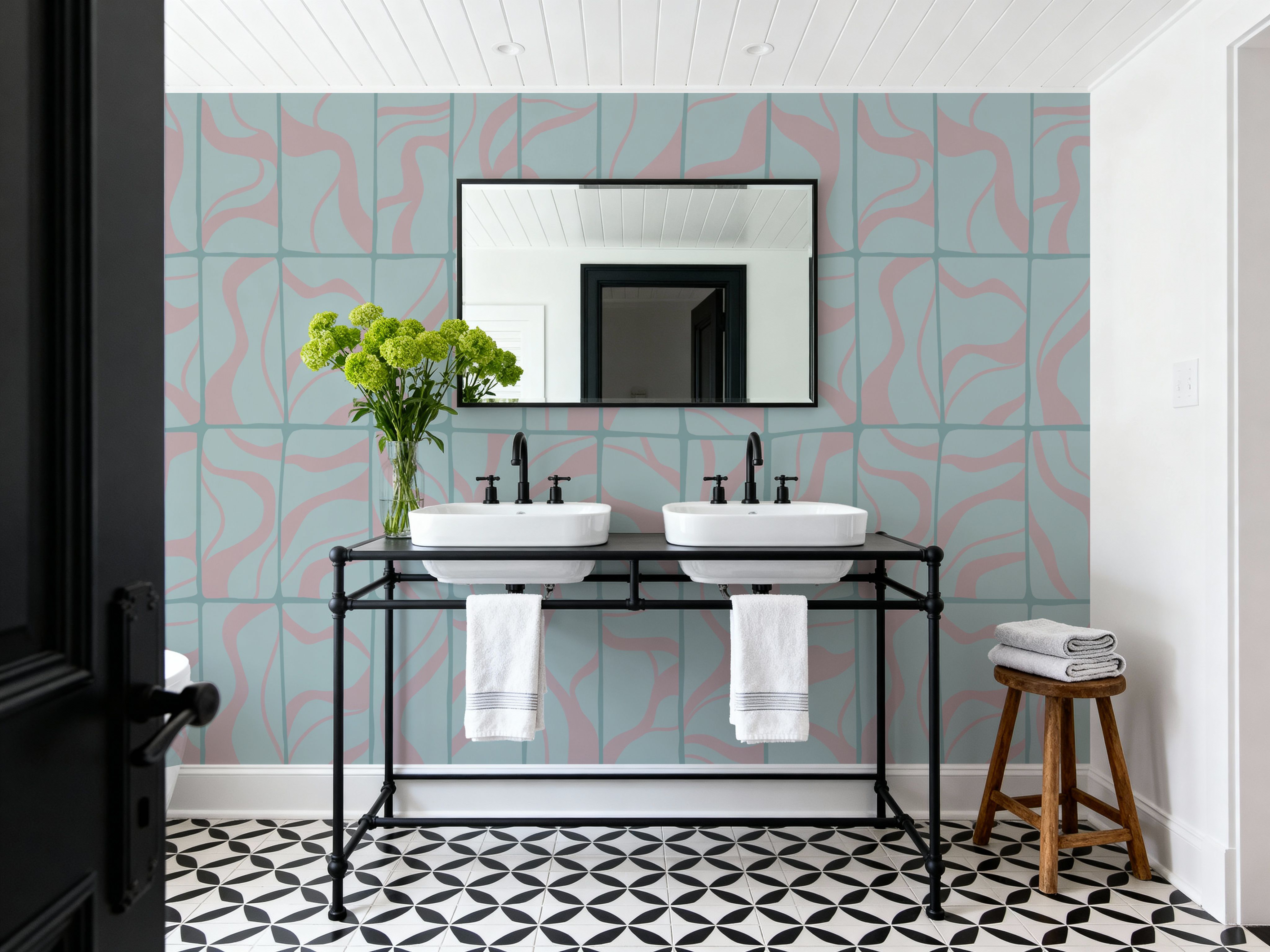 Linear Drift, Sky & Pink