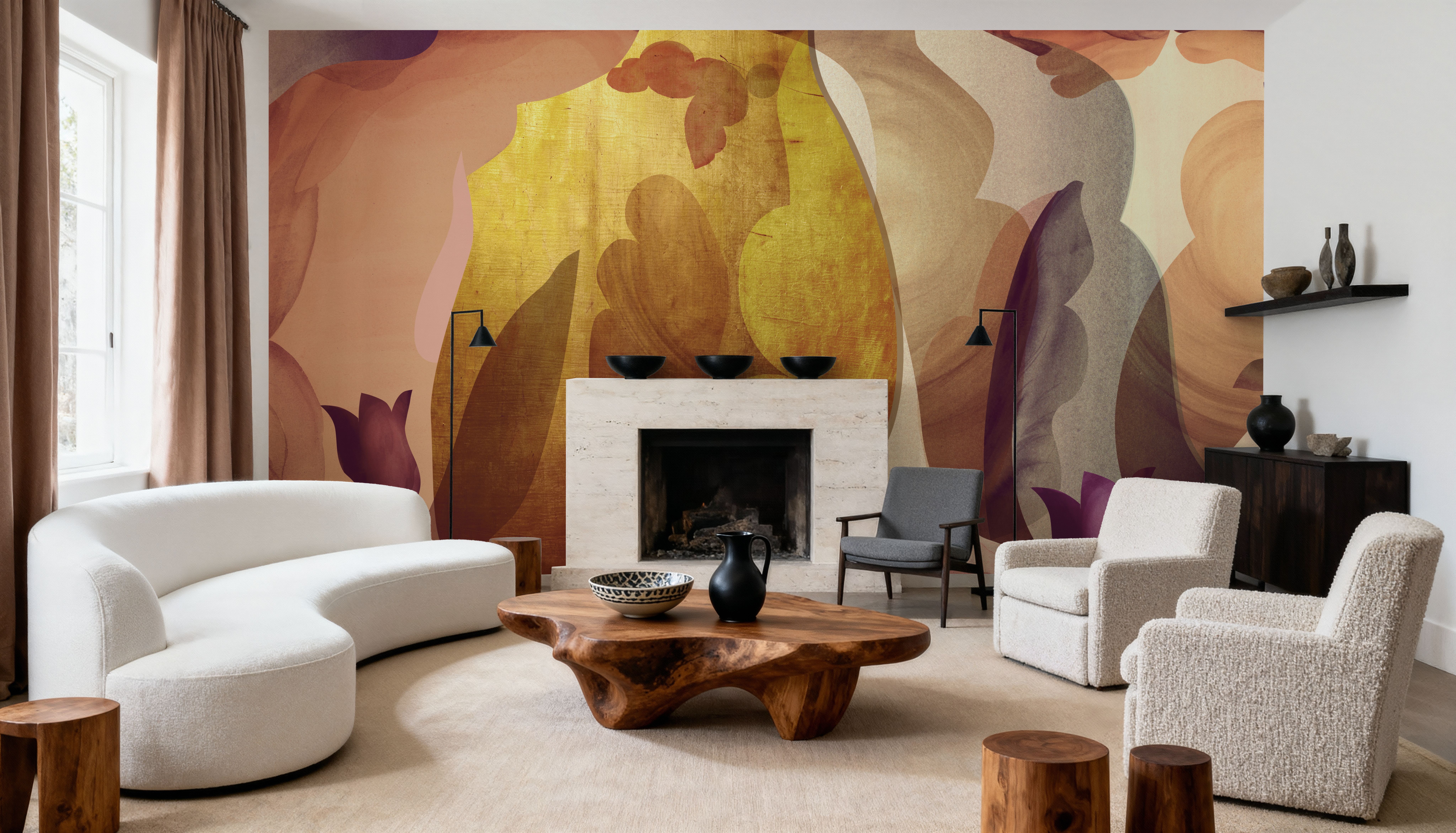 Abstract Fun, Browns, Wallpaper