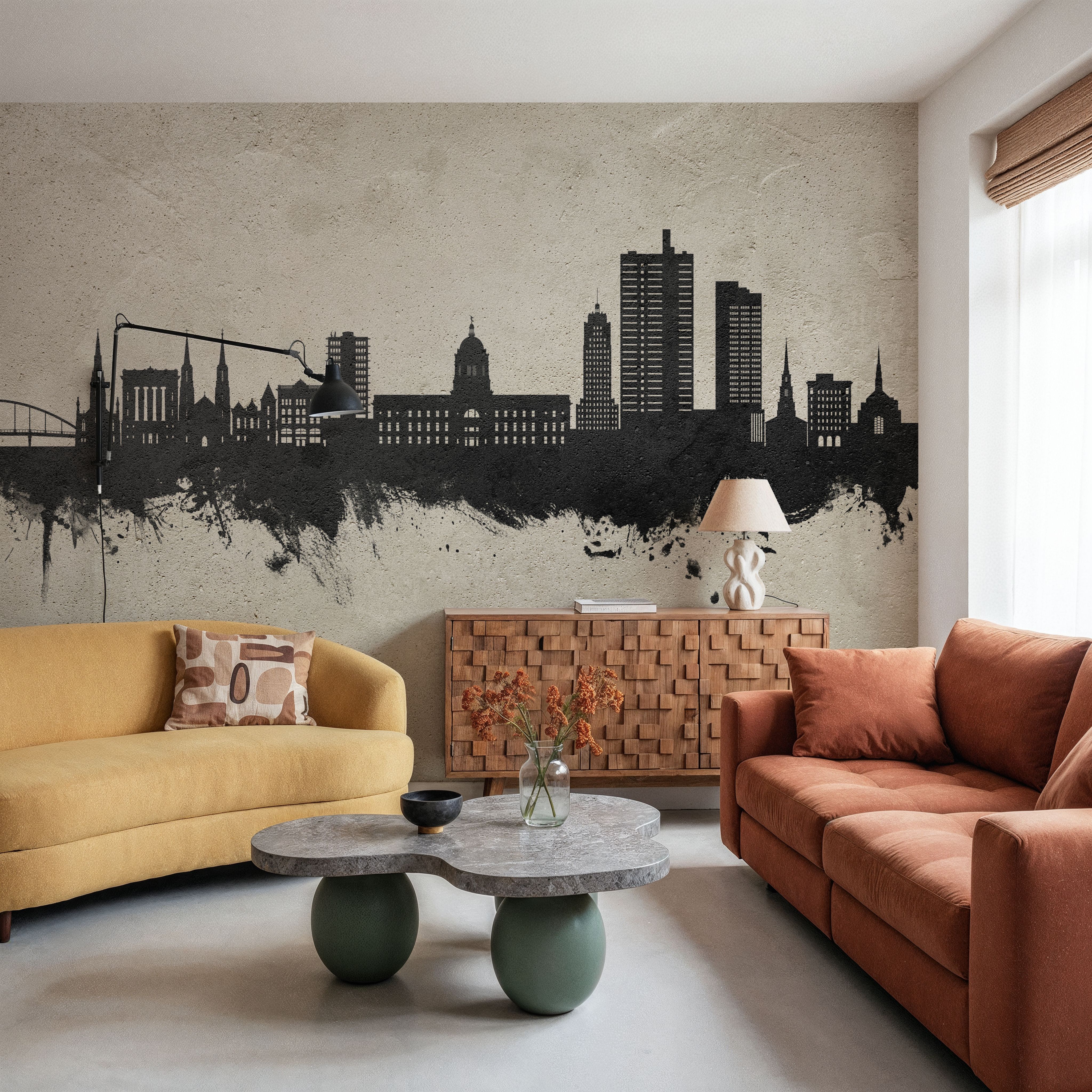 Fort Wayne Indiana Skyline Concrete