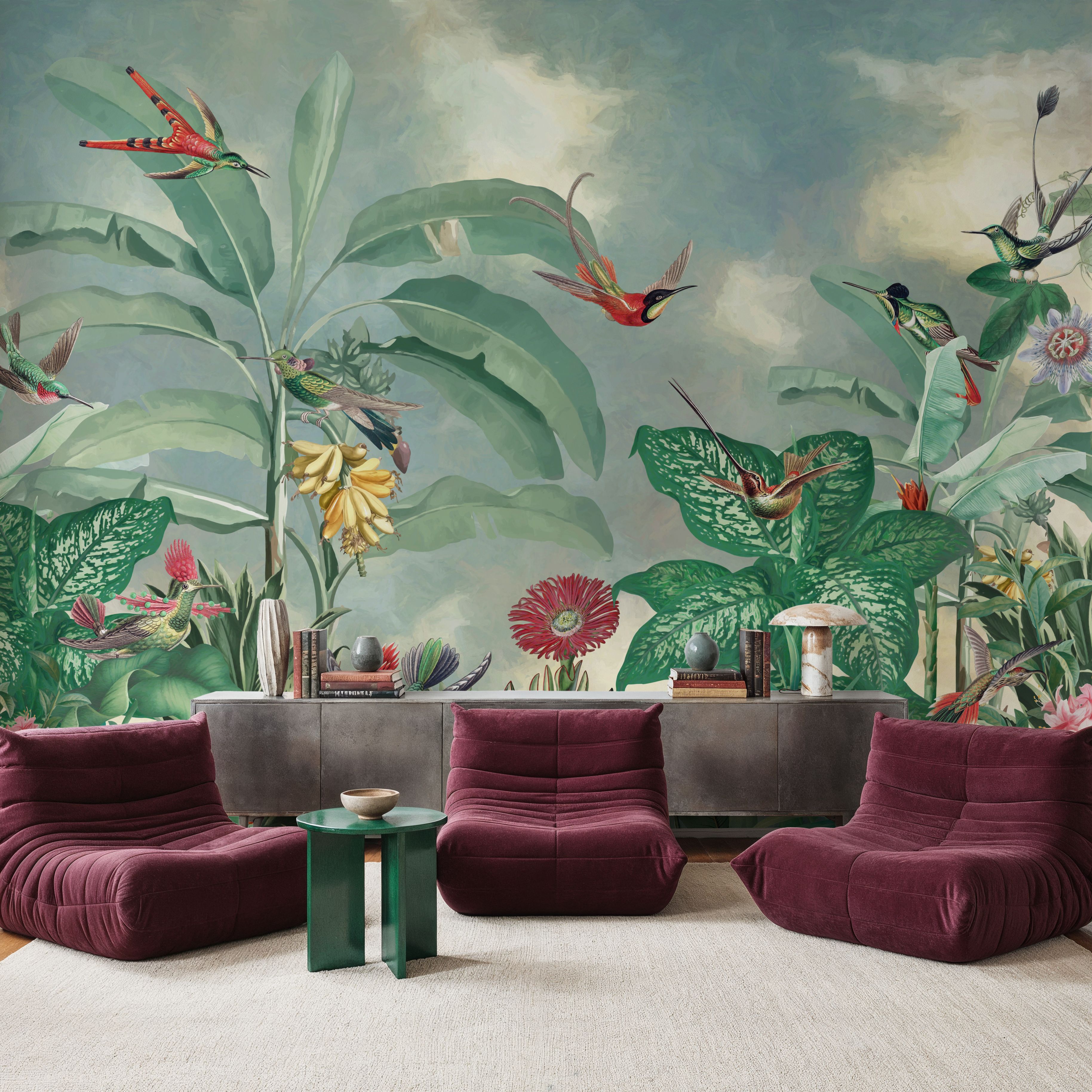 Birds of Paradise Green