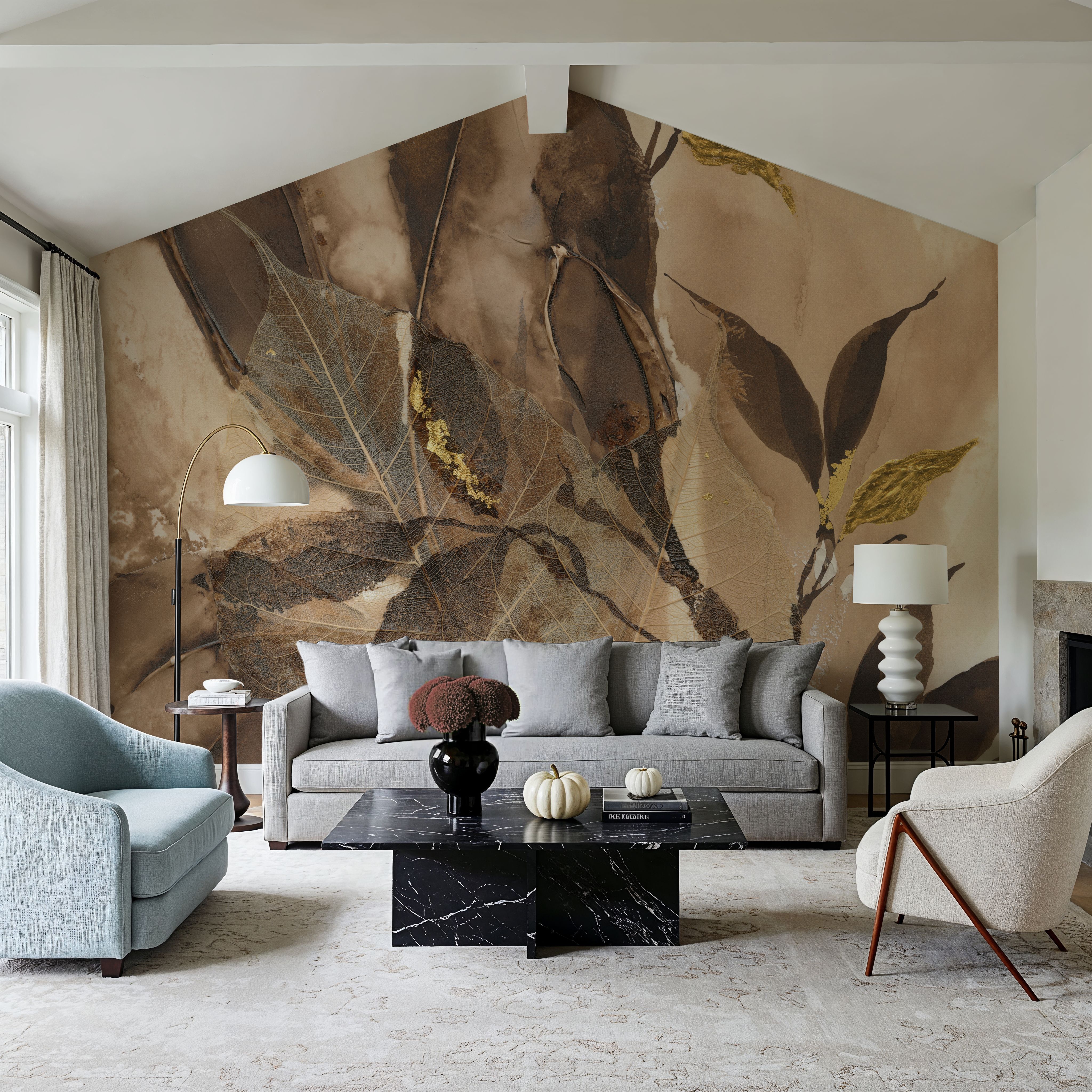 Gilded Leaf Collage II