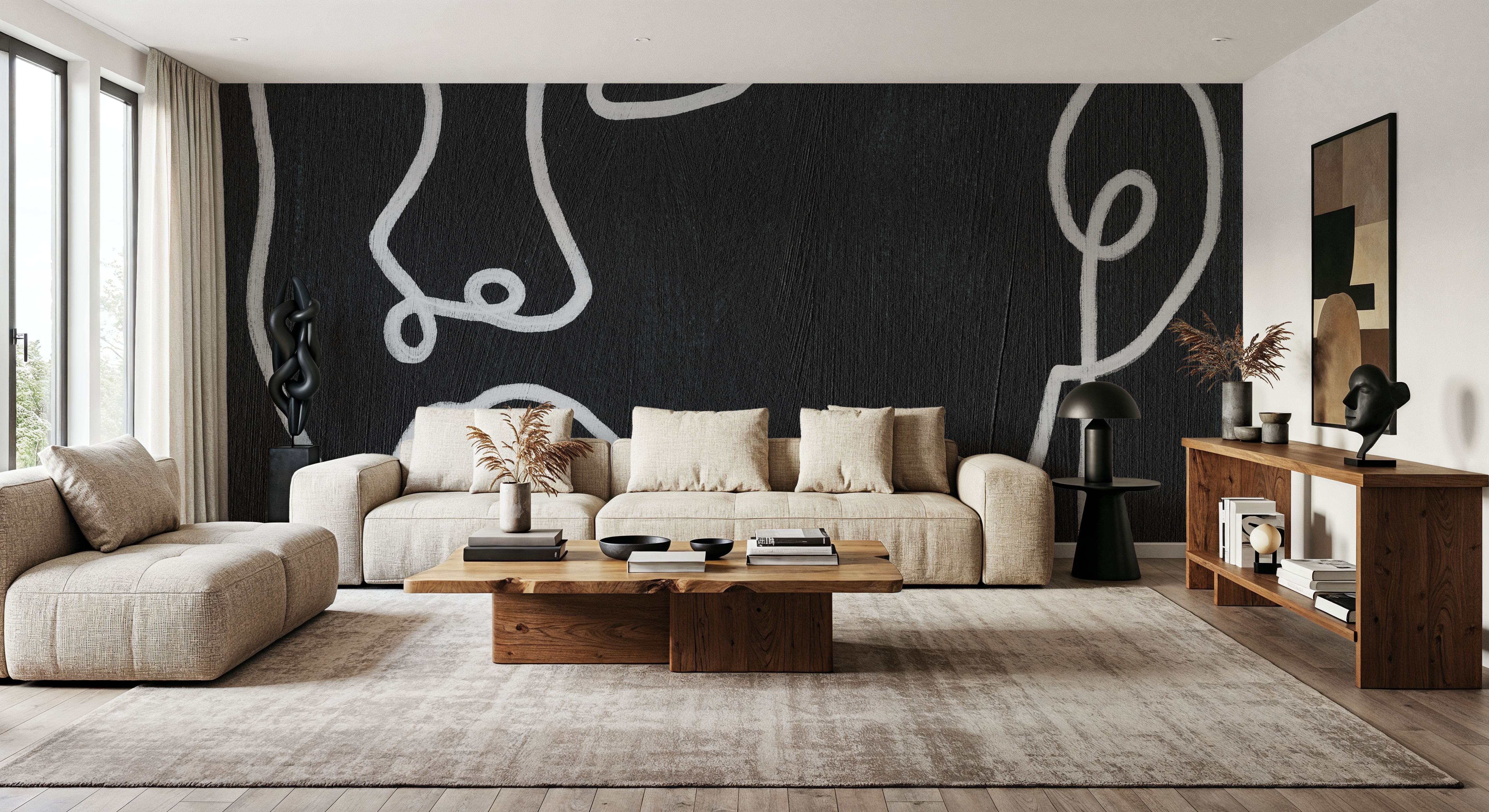 About Face II Black, Wallpaper