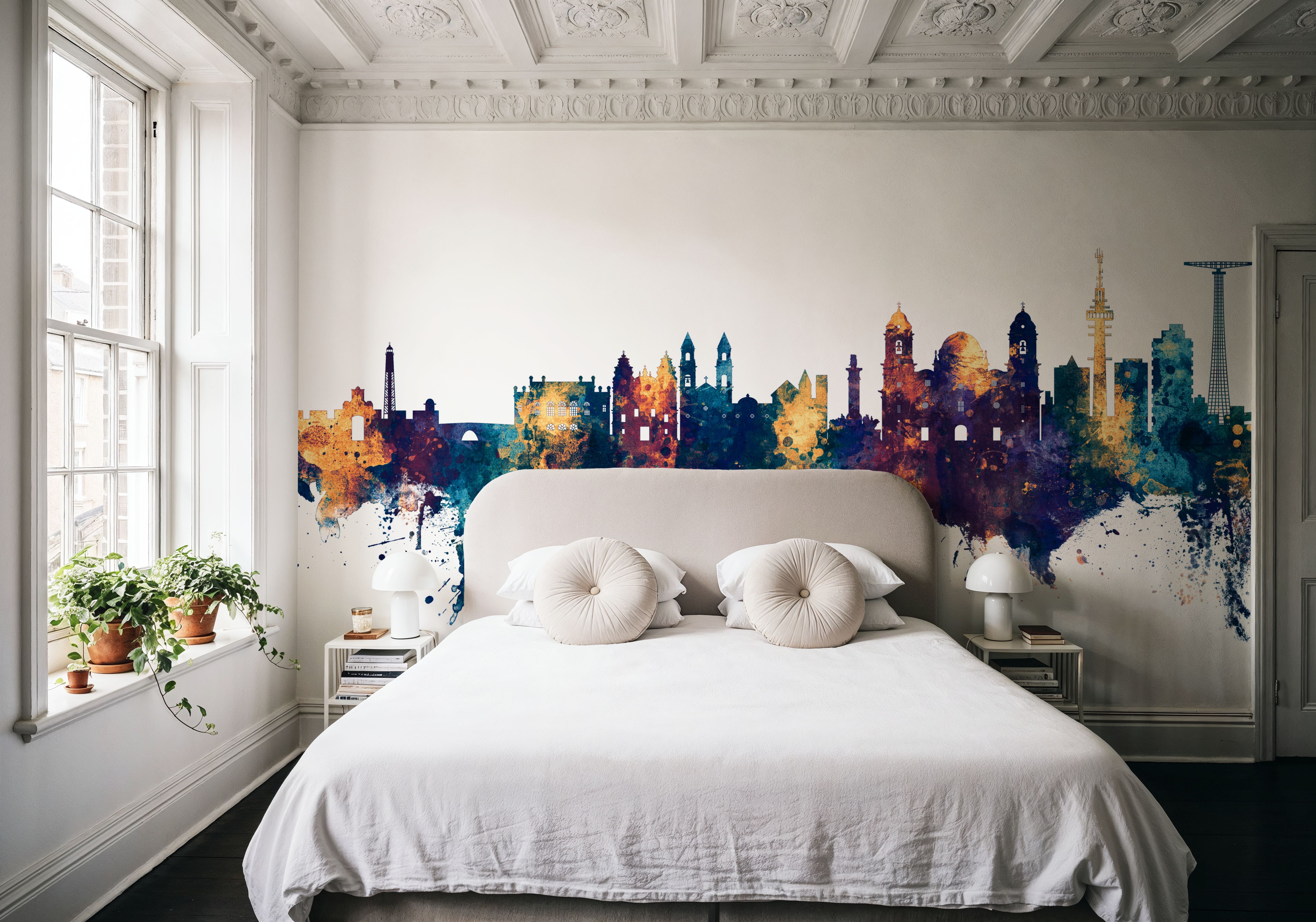 Cádiz Spain Skyline Blue & Bronze