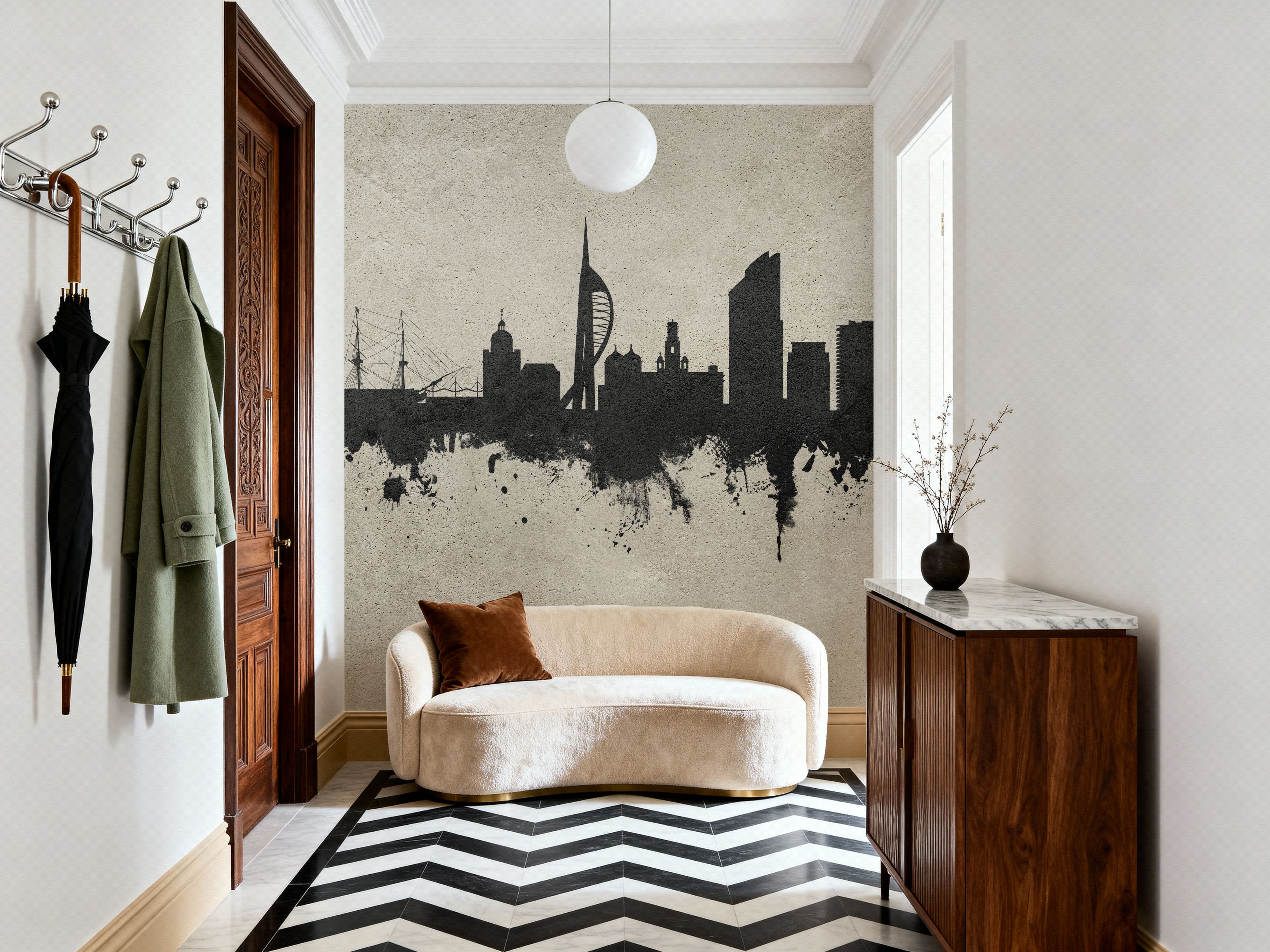 Portsmouth England Skyline Concrete