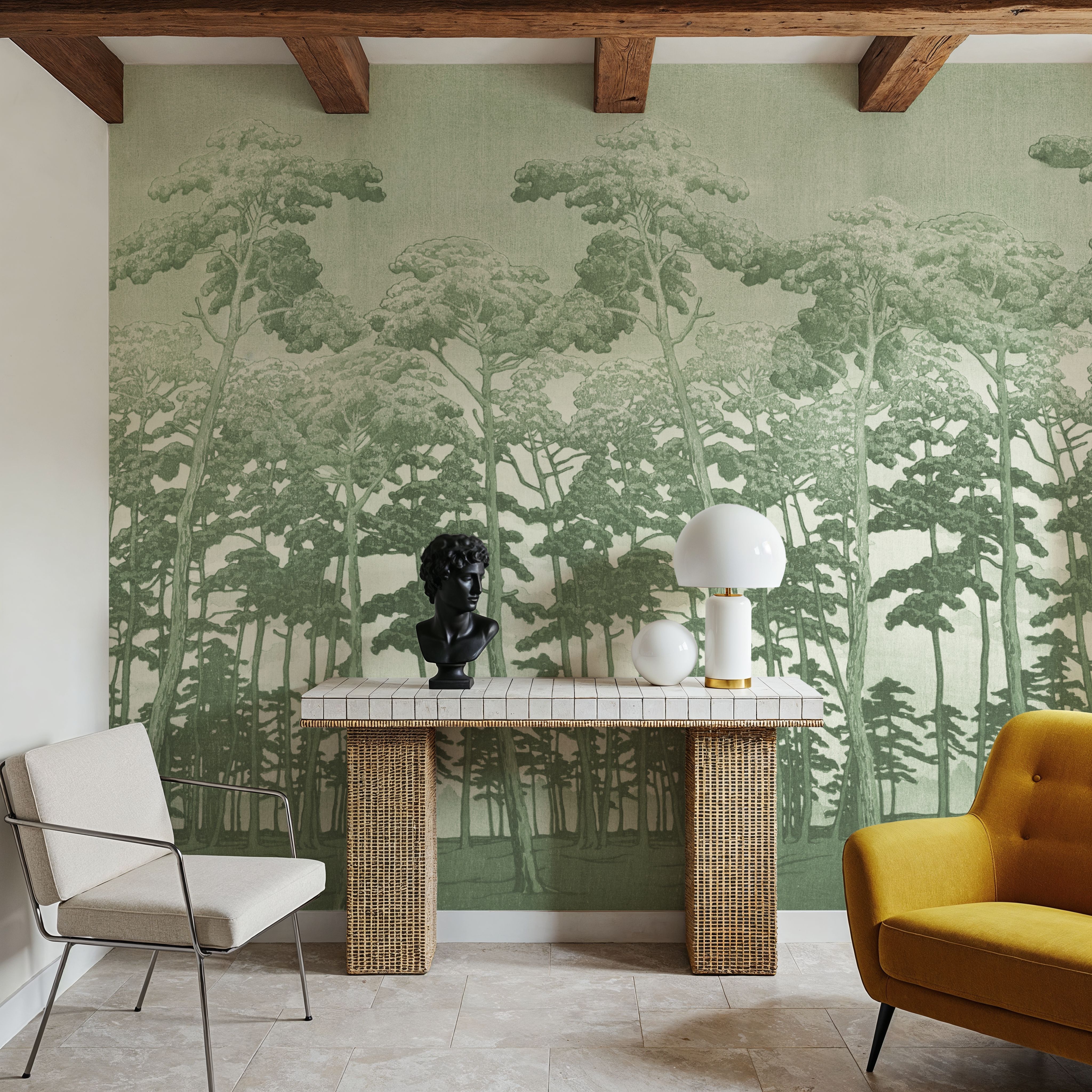 Tranquil Pinescape, Linden Green