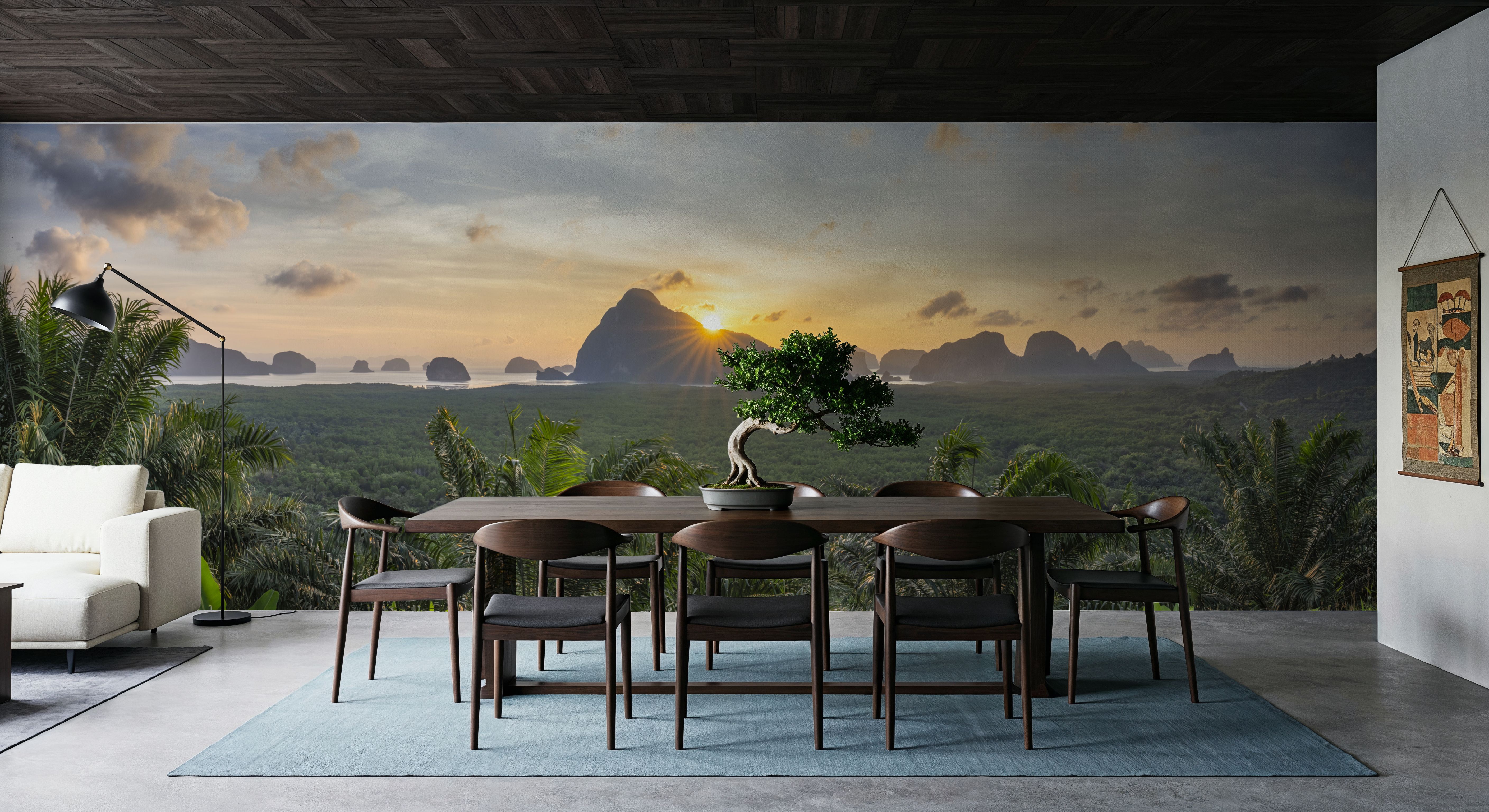 Tropical Sunset Vista, Papier peint