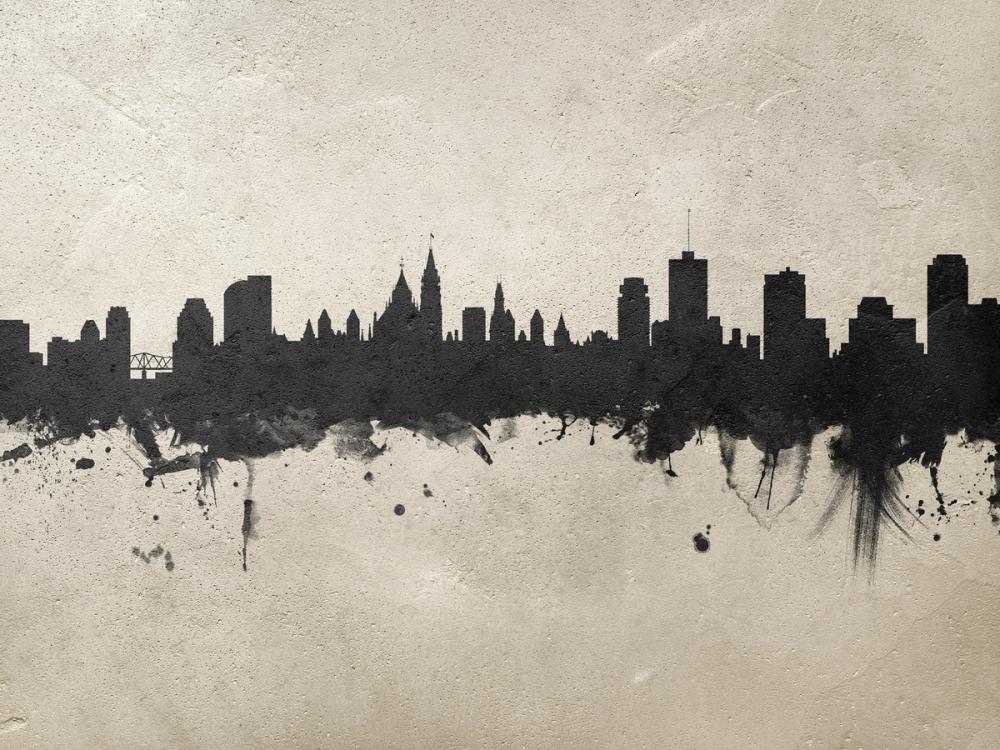 Ottowa Canada Skyline Concrete