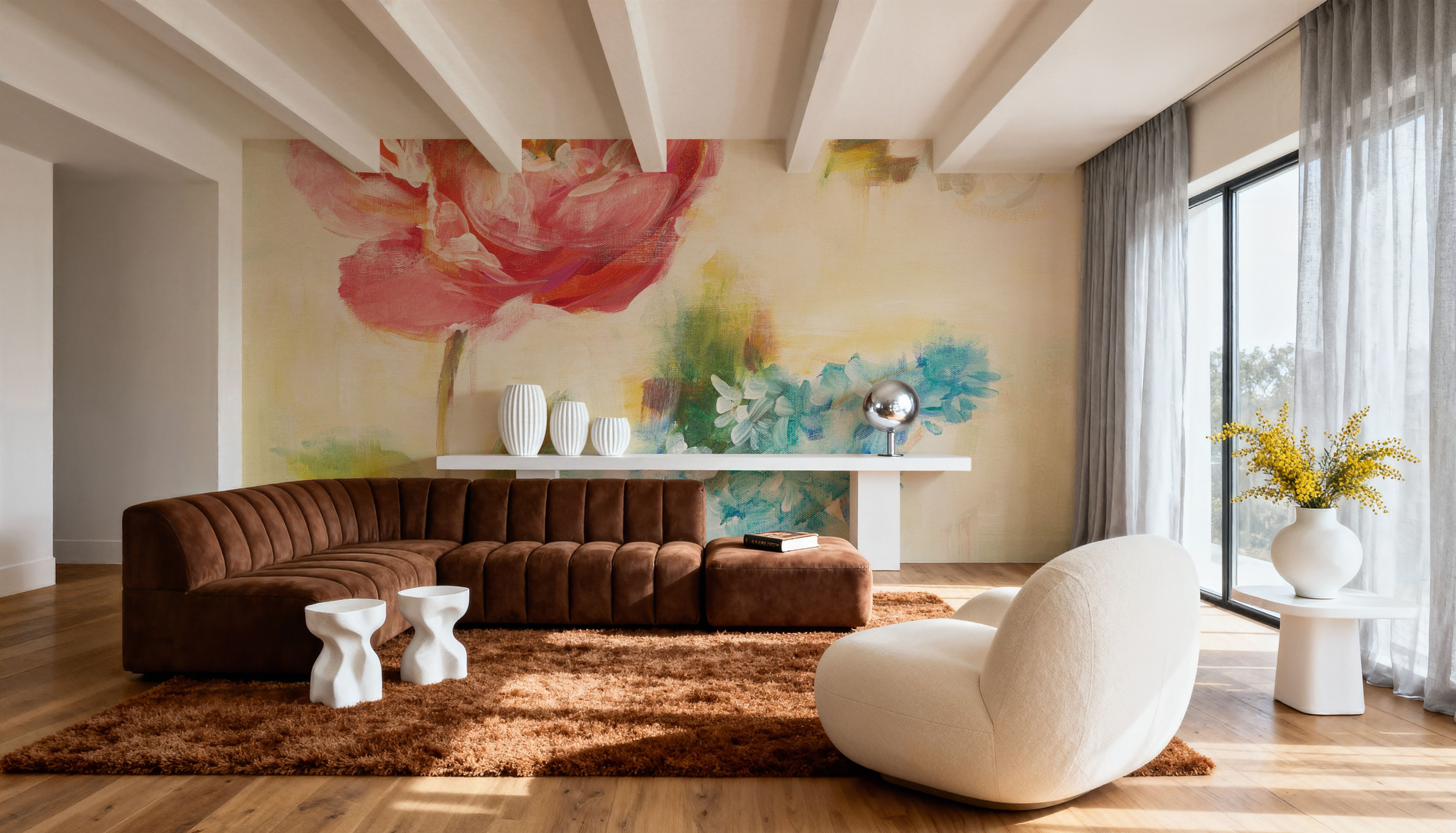 Contemporary Flower I, Tapeten