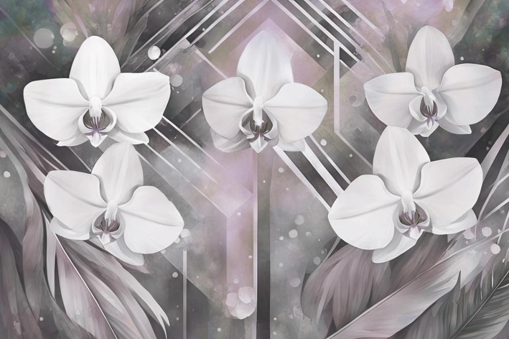 Geometry and Orchids Pink